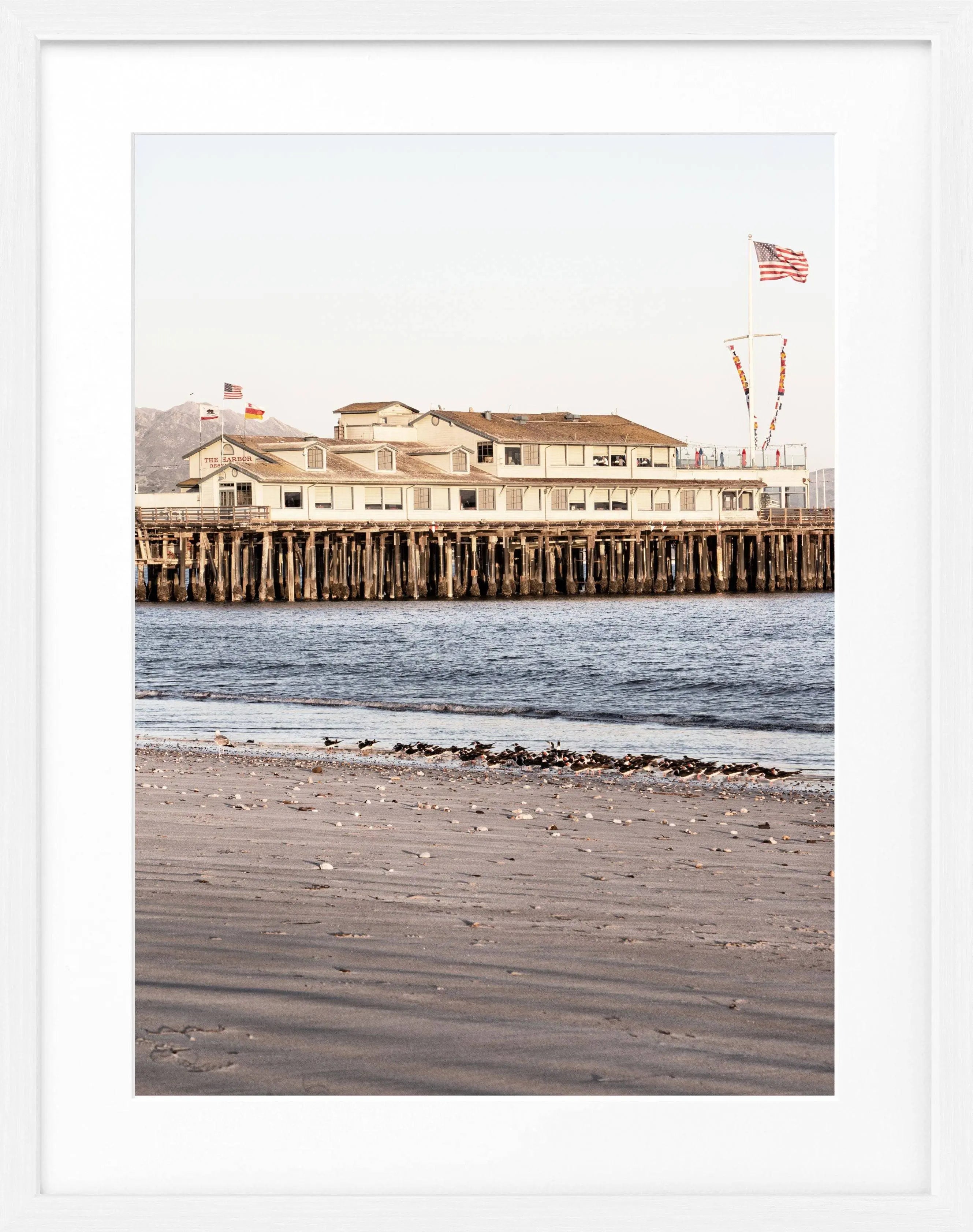 Poster mit Rahmen Kalifornien Santa Barbara ’Pier’ K19