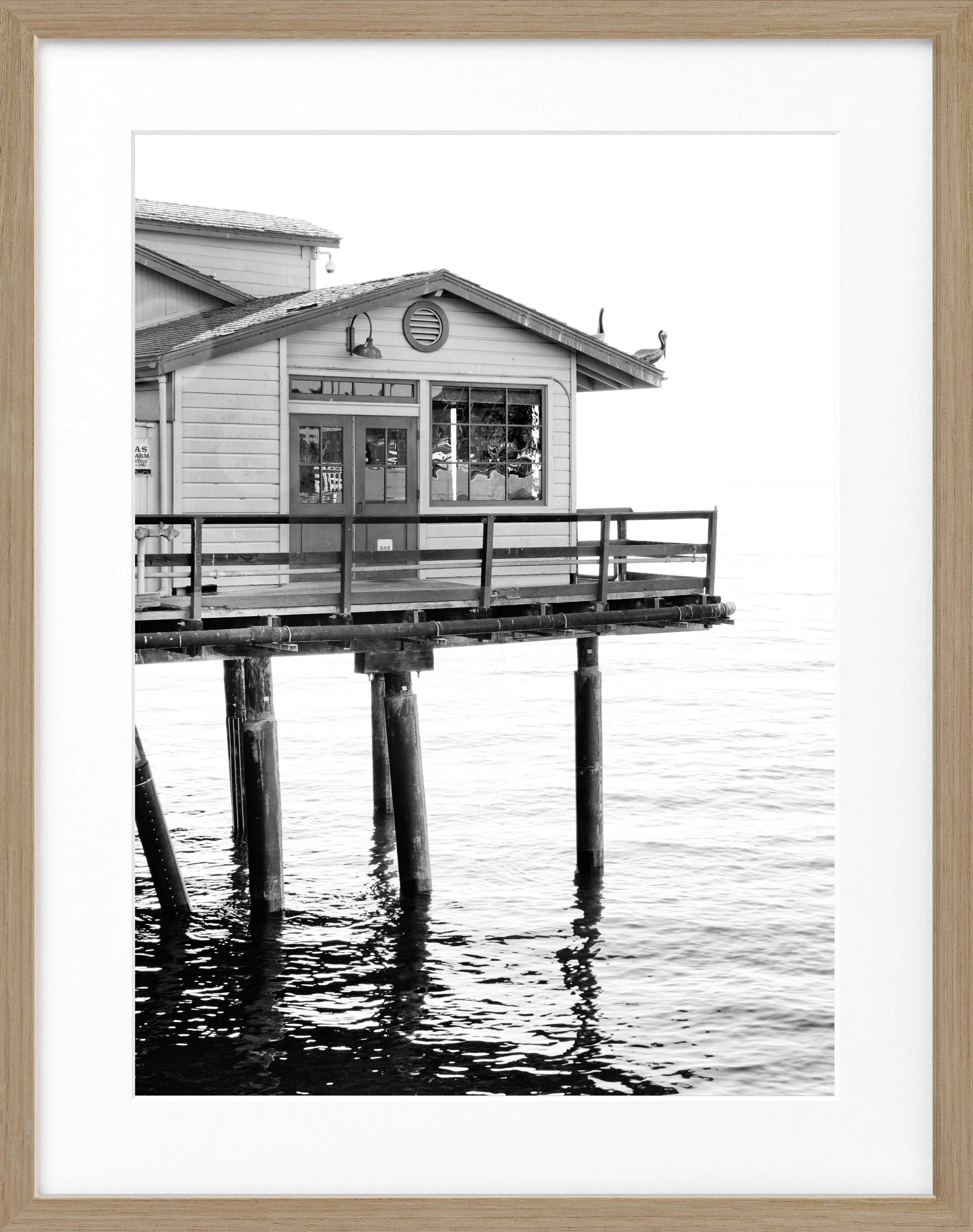 Poster mit Rahmen Kalifornien Santa Barbara ’Pier’ K27
