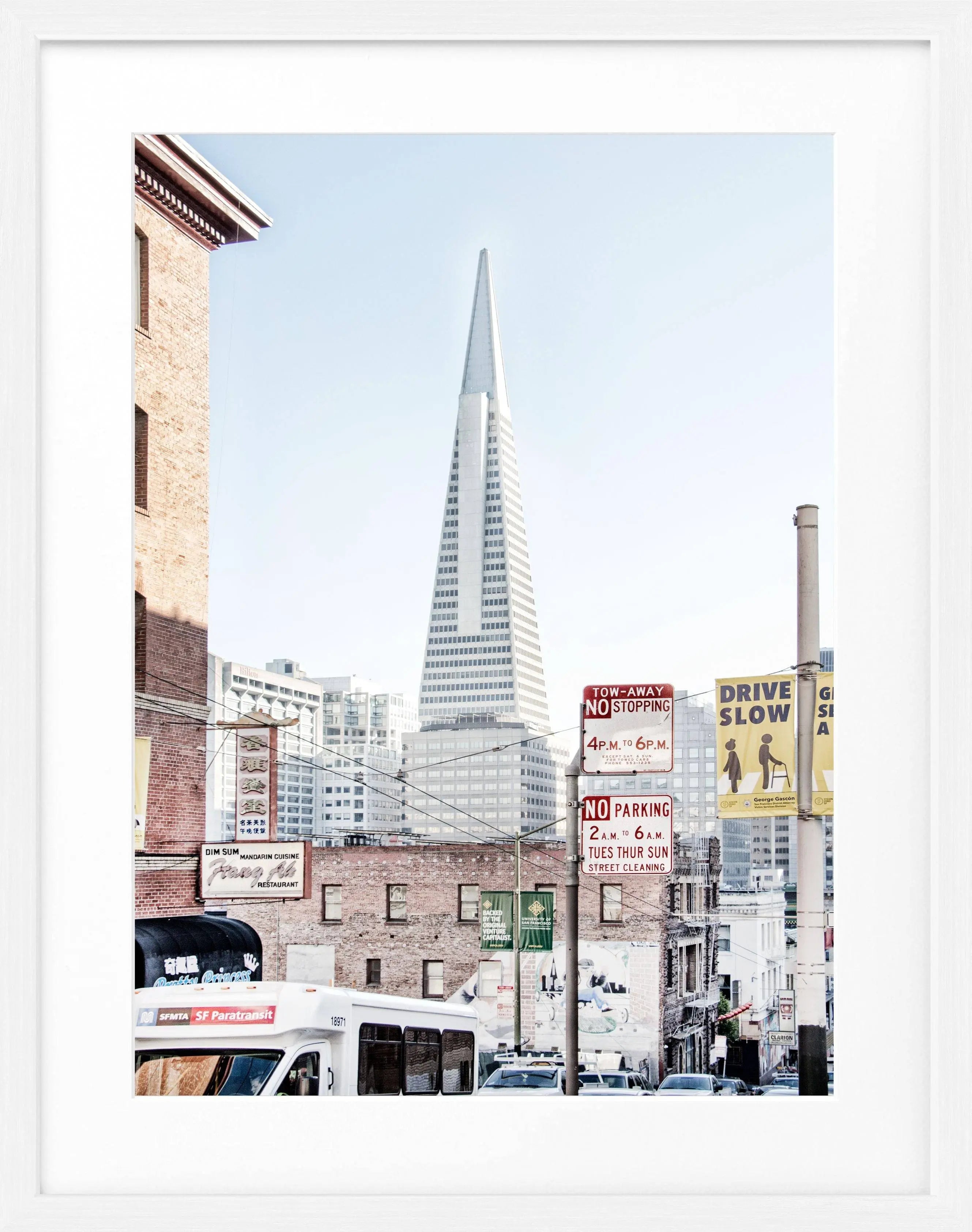 Poster mit Rahmen San Francisco ’Transamerica Pyramid