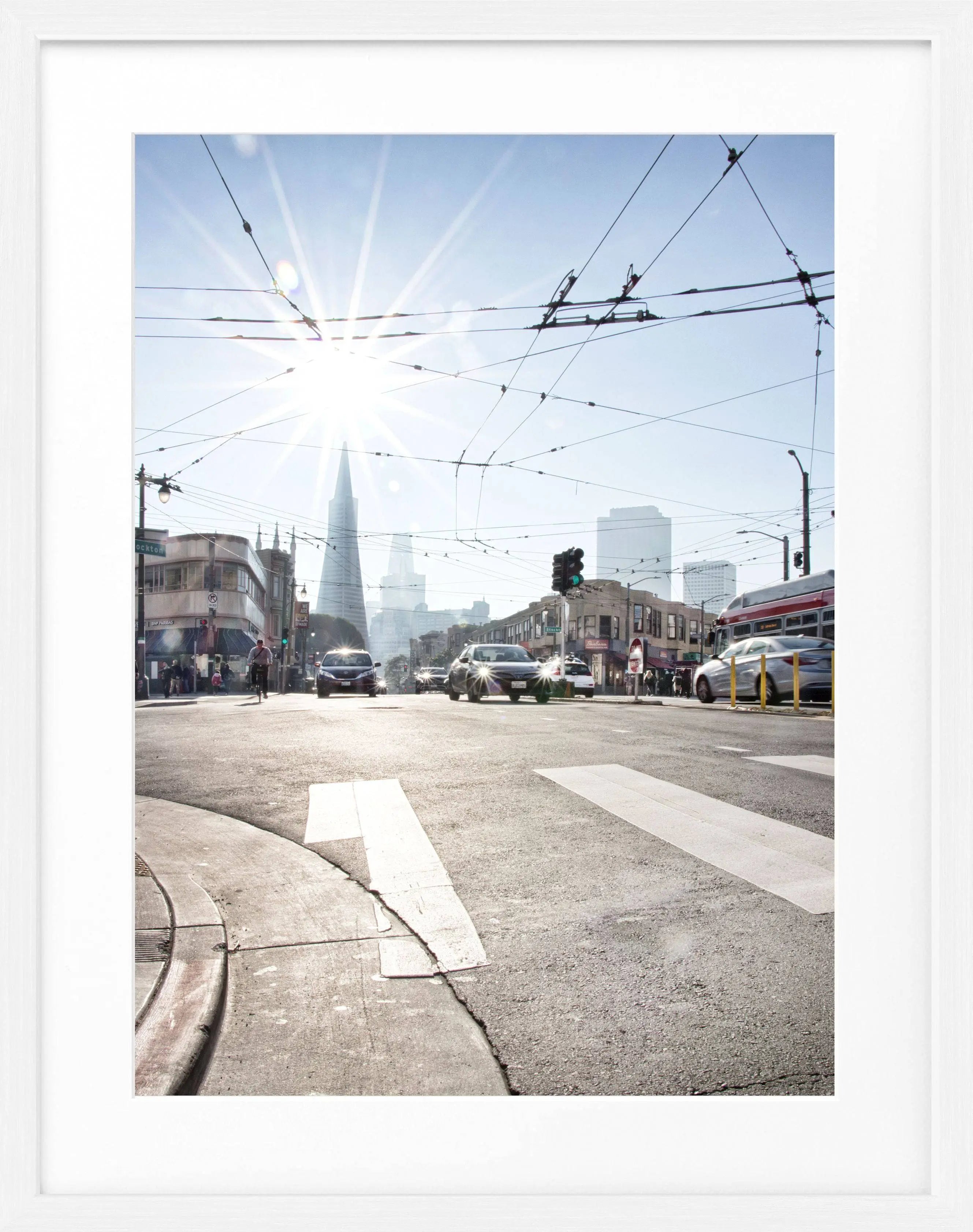 Poster mit Rahmen ’Skyline’ San Francisco SF39 by Cosman-Photocollection