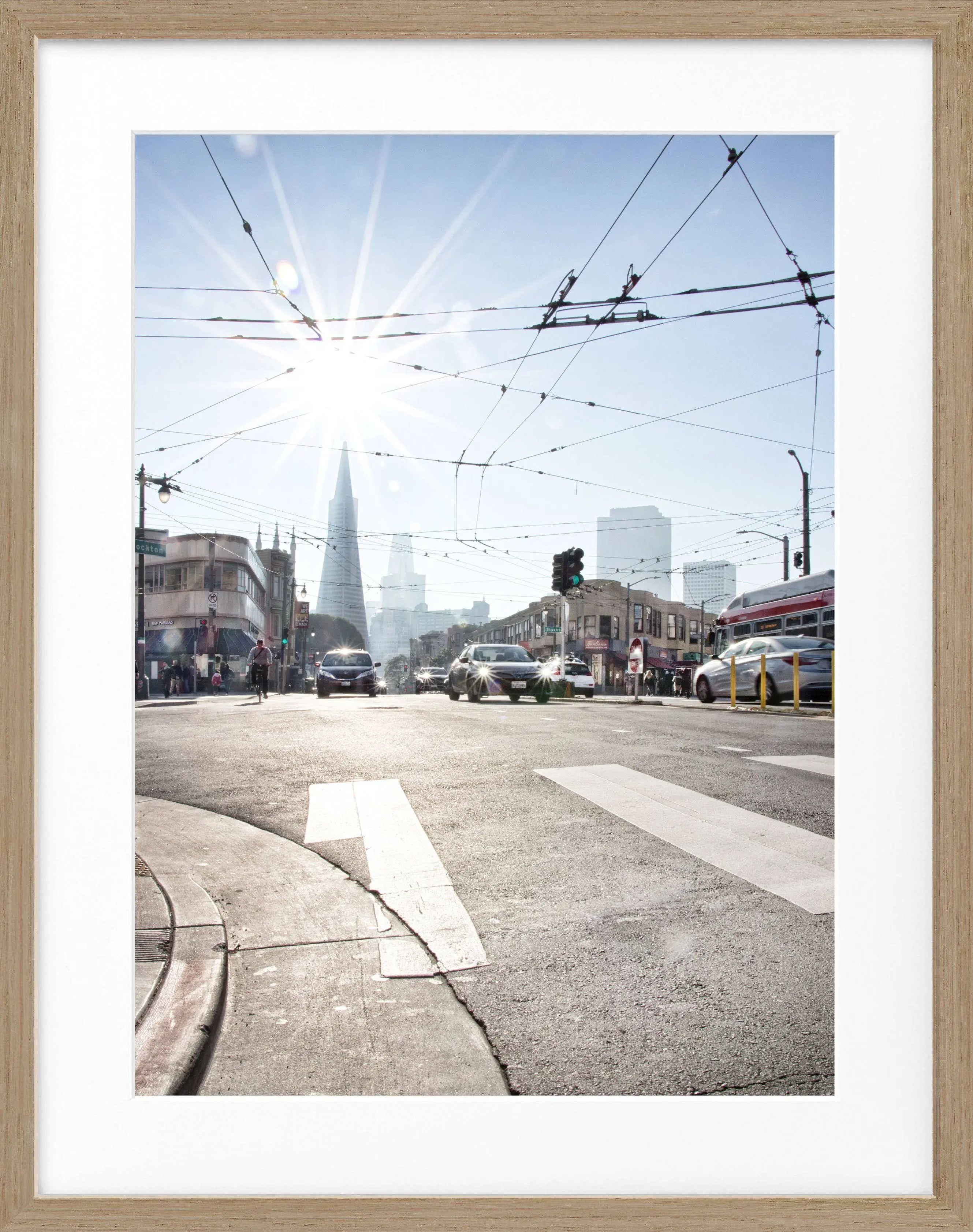 Poster mit Rahmen ’Skyline’ San Francisco SF39 - Wandbilder