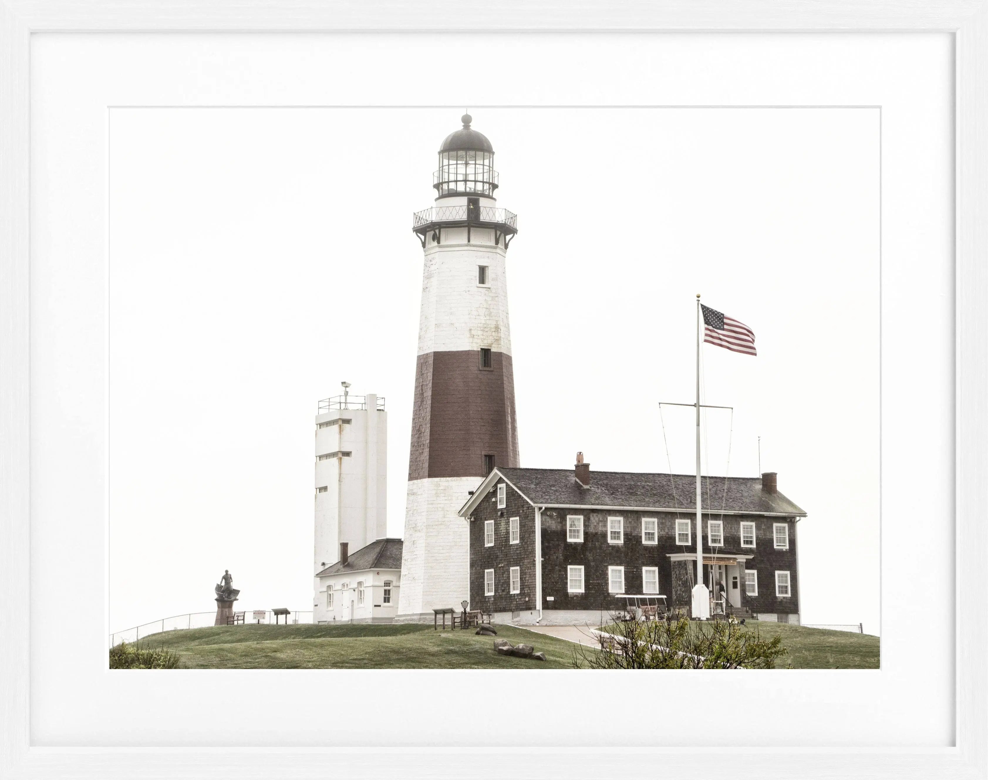 Poster mit Rahmen Hamptons Montauk ’Lighthouse’ HM23