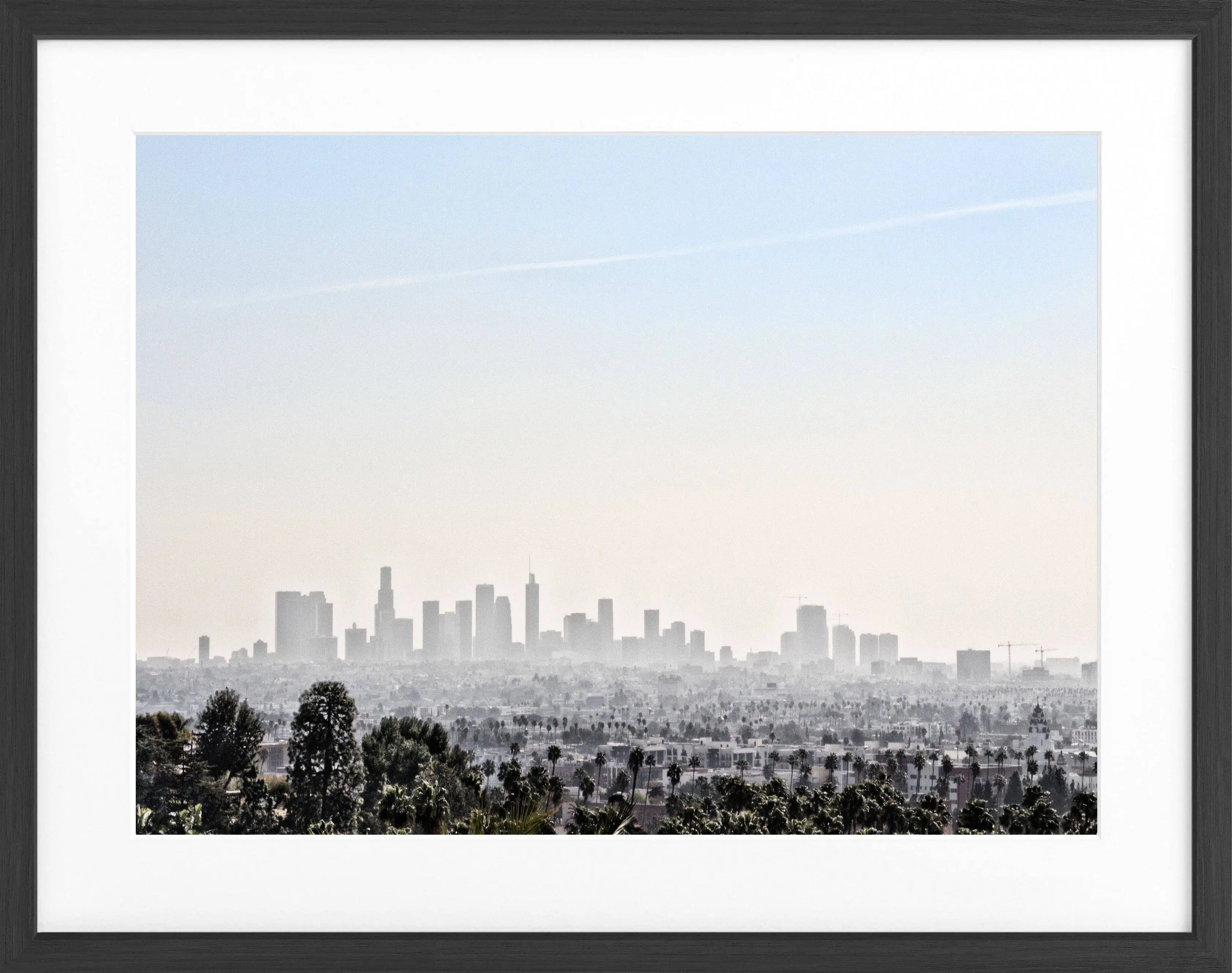 Poster mit Rahmen Kalifornien Los Angeles ’Skyline’ HW10