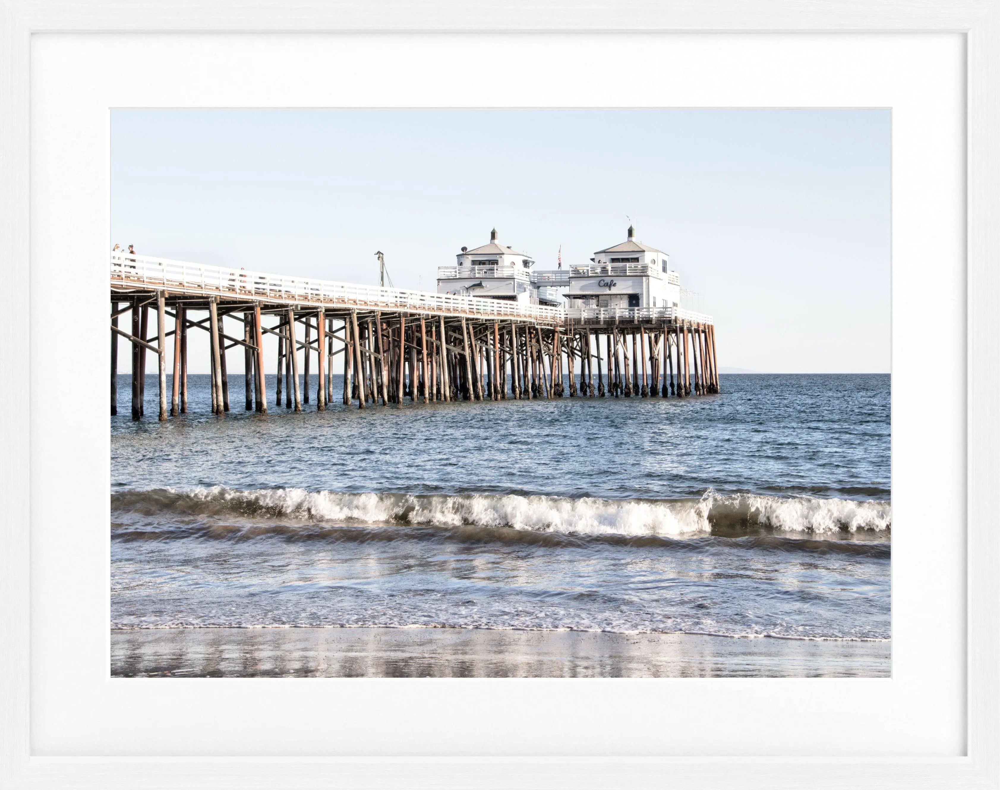 Poster mit Rahmen Kalifornien Malibu Beach ’Pier’ K88 by Cosman-Photocollection