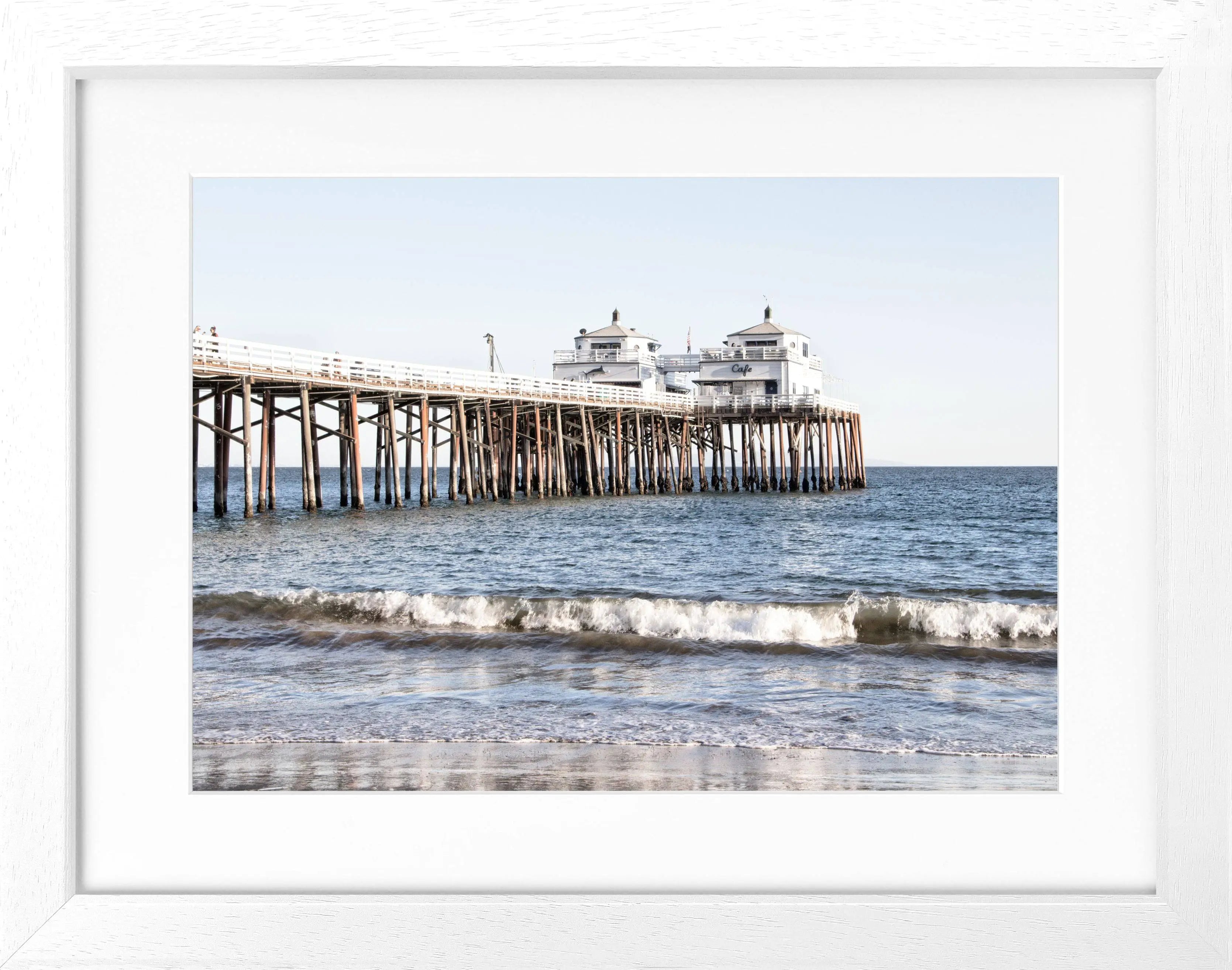 Poster mit Rahmen Kalifornien Malibu Beach ’Pier’ K88