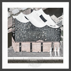 Gerahmte Fotografie Elbphilharmonie Hamburg | HH47