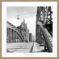 Fotografía enmarcada de Hamburgo Speicherstadt | HH29Q