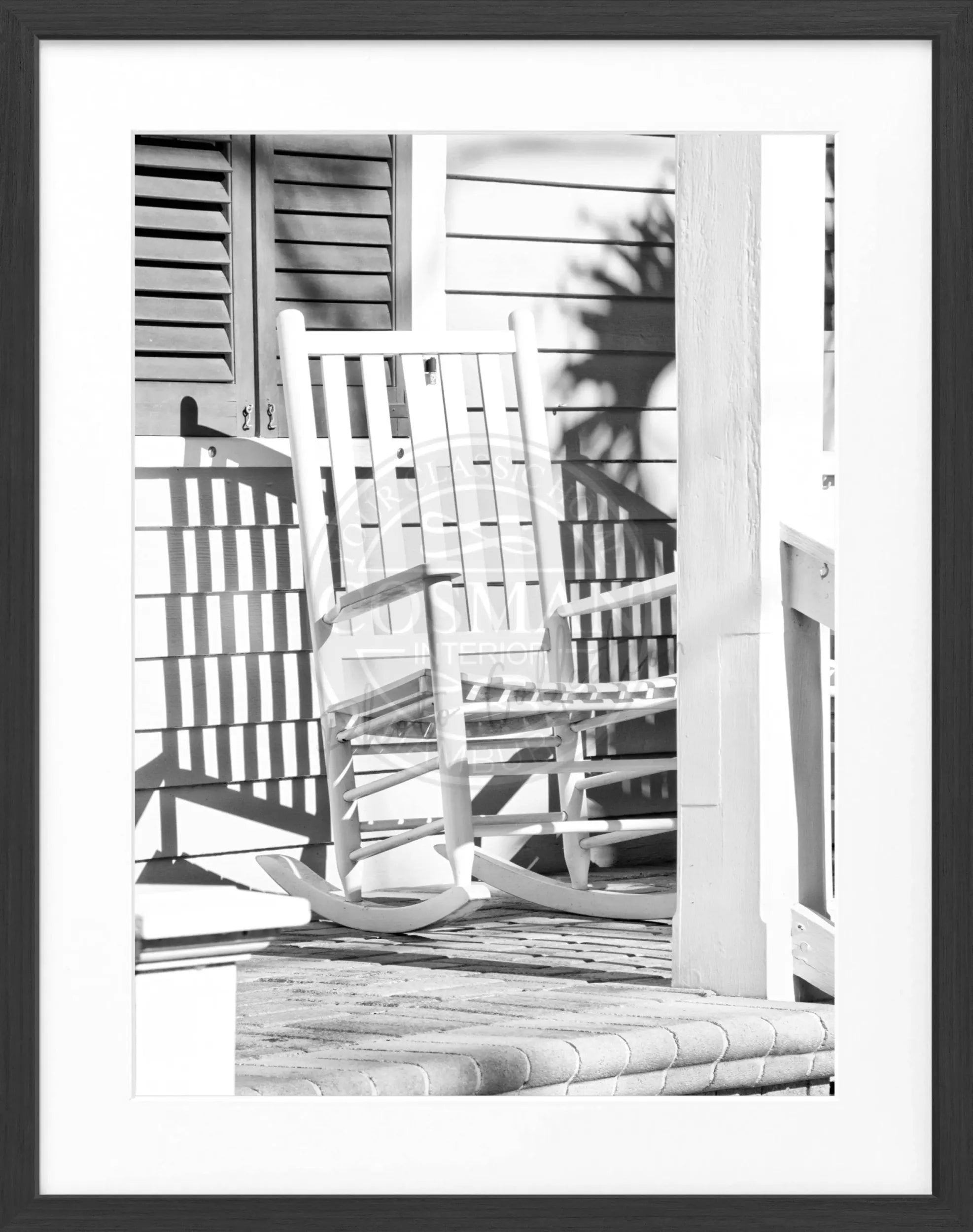 Poster mit Rahmen Florida Key West ’Deckchair’ FL27 by Cosman-Photocollection