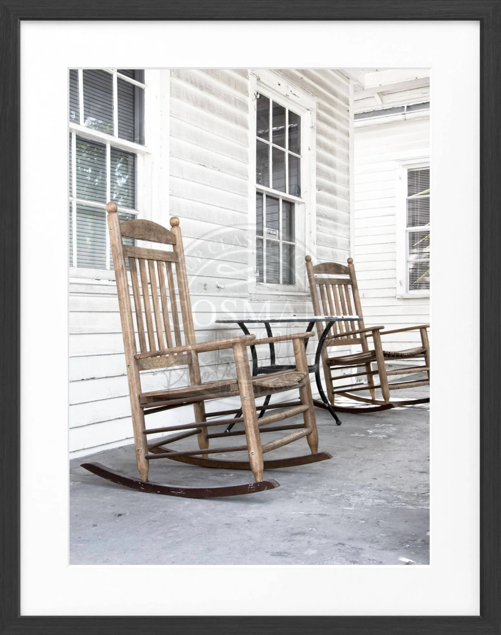 Poster mit Rahmen Florida Key West ’Deckchair’ FL30 by Cosman-Photocollection