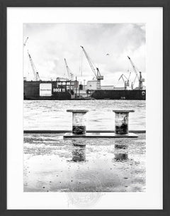 Gerahmte Fotografie Hamburg Hafen Dock 11 | HH05K