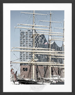 Fotografía enmarcada de la Elbphilharmonie de Hamburgo | HH18