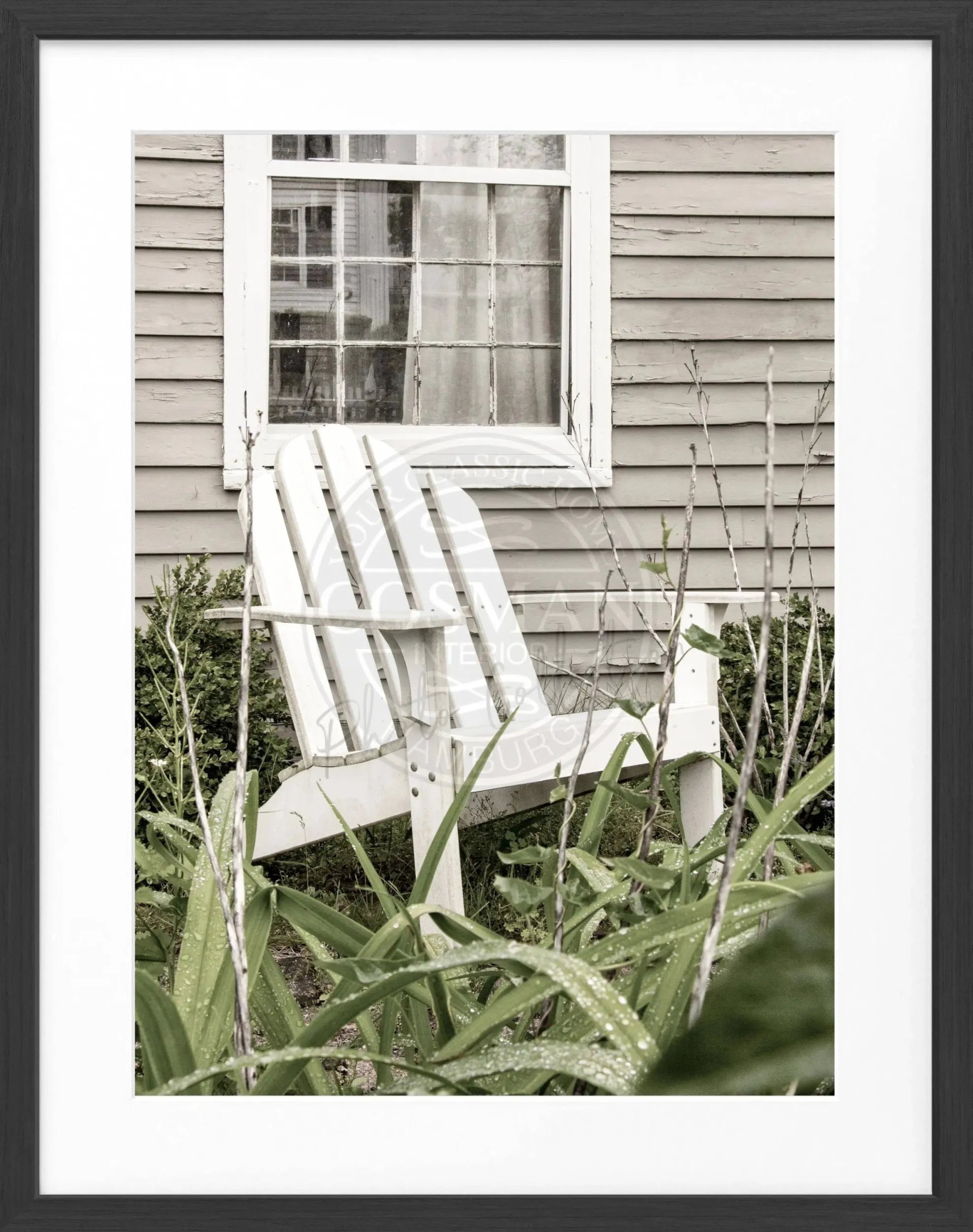 Poster mit Rahmen Hamptons Long Island ’Deckchair’ HM14 by Cosman-Photocollection