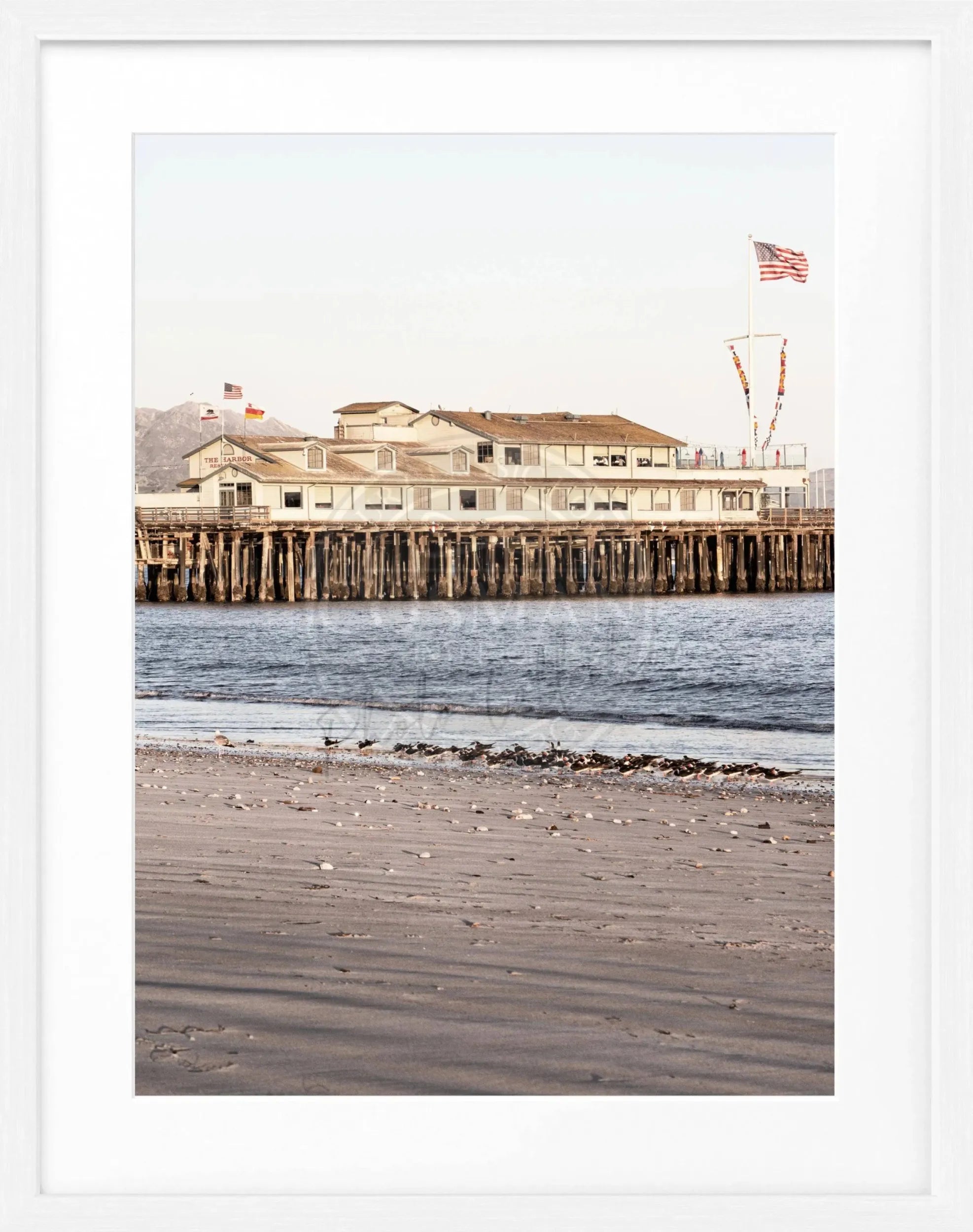 Poster mit Rahmen Kalifornien Santa Barbara ’Pier’ K19 by Cosman-Photocollection