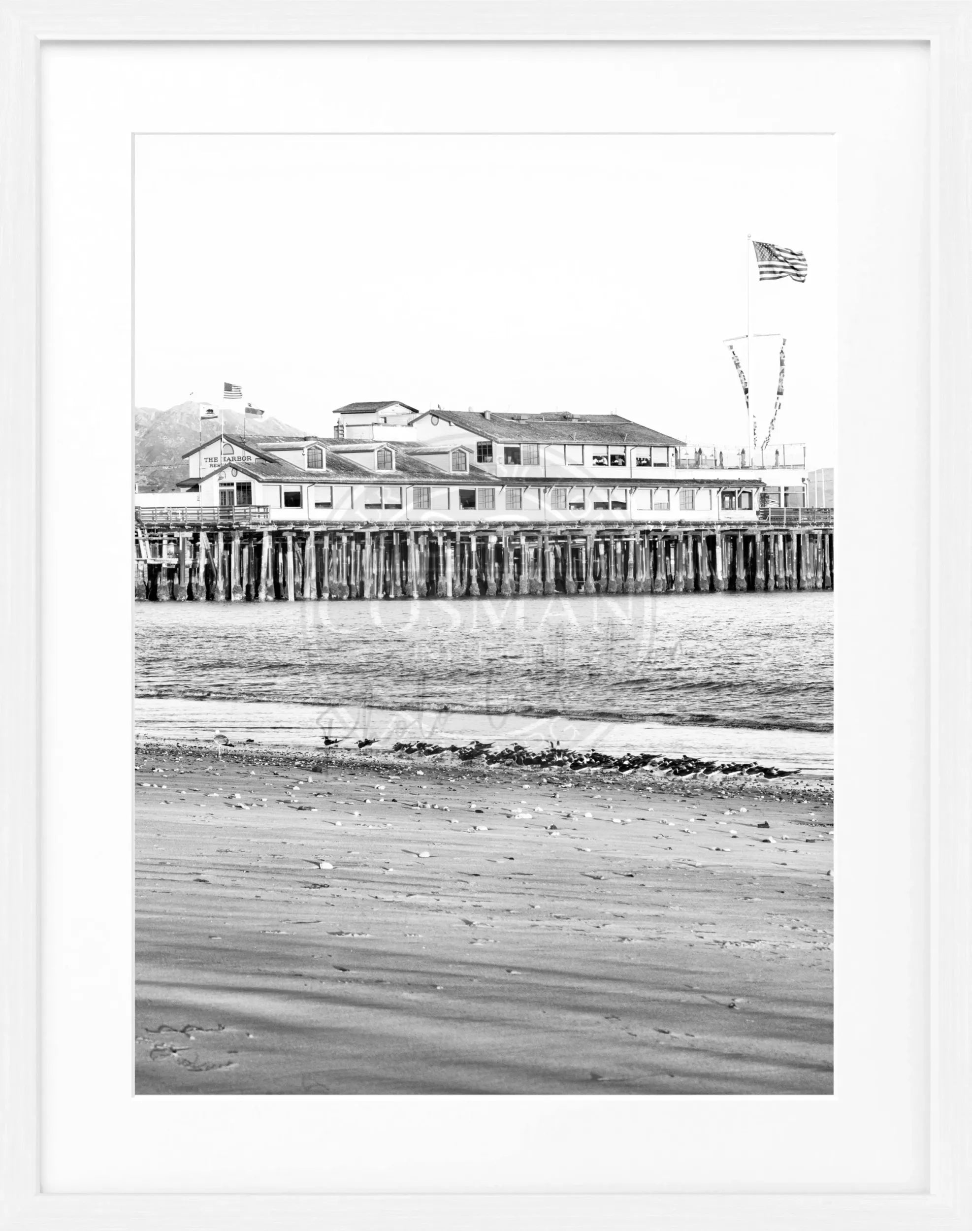 Poster mit Rahmen Kalifornien Santa Barbara ’Pier’ K19 by Cosman-Photocollection