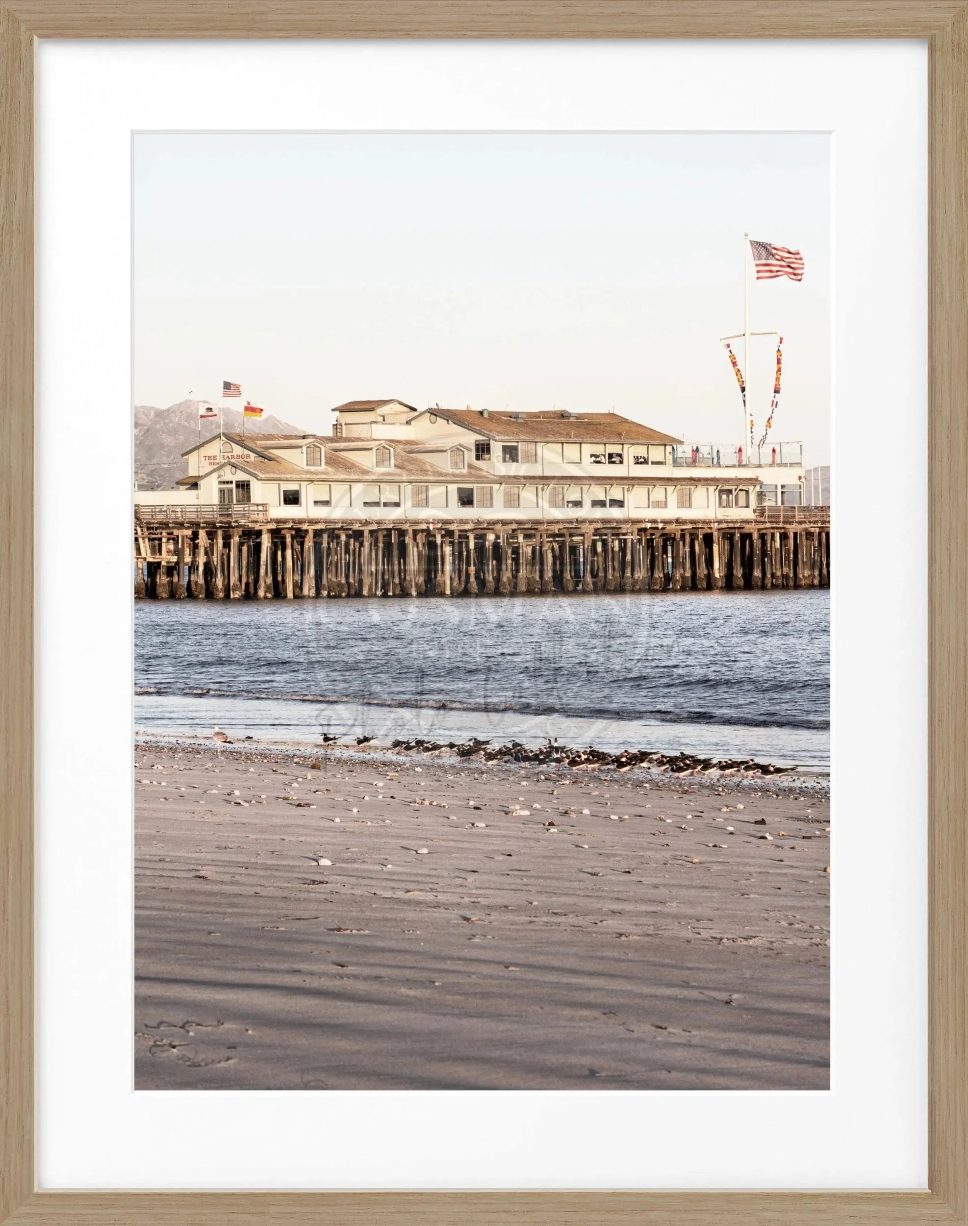 Poster mit Rahmen Kalifornien Santa Barbara ’Pier’ K19 by Cosman-Photocollection