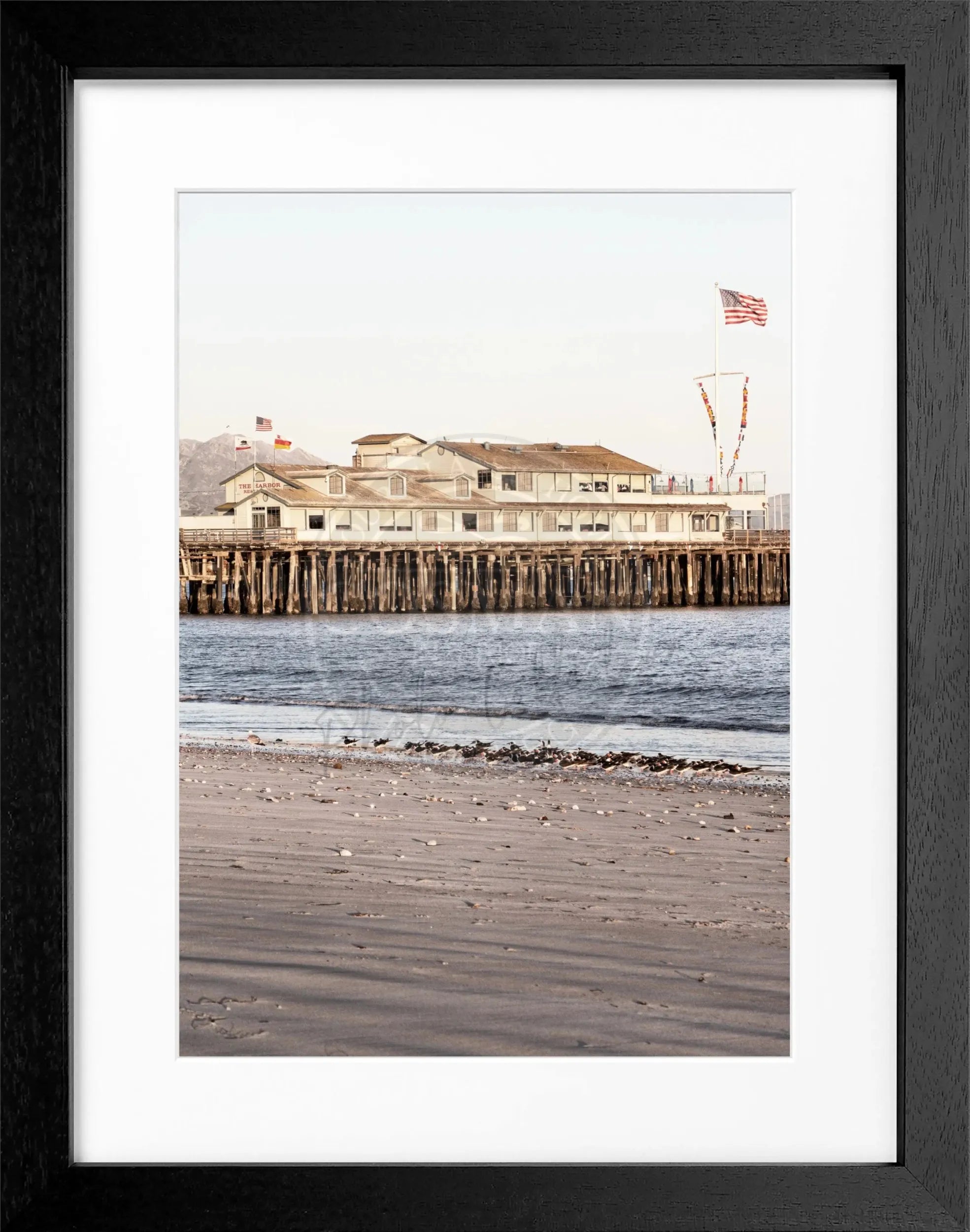 Poster mit Rahmen Kalifornien Santa Barbara ’Pier’ K19 by Cosman-Photocollection