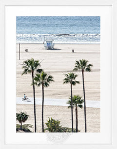 Fotografía enmarcada de la playa de Santa Mónica | K135