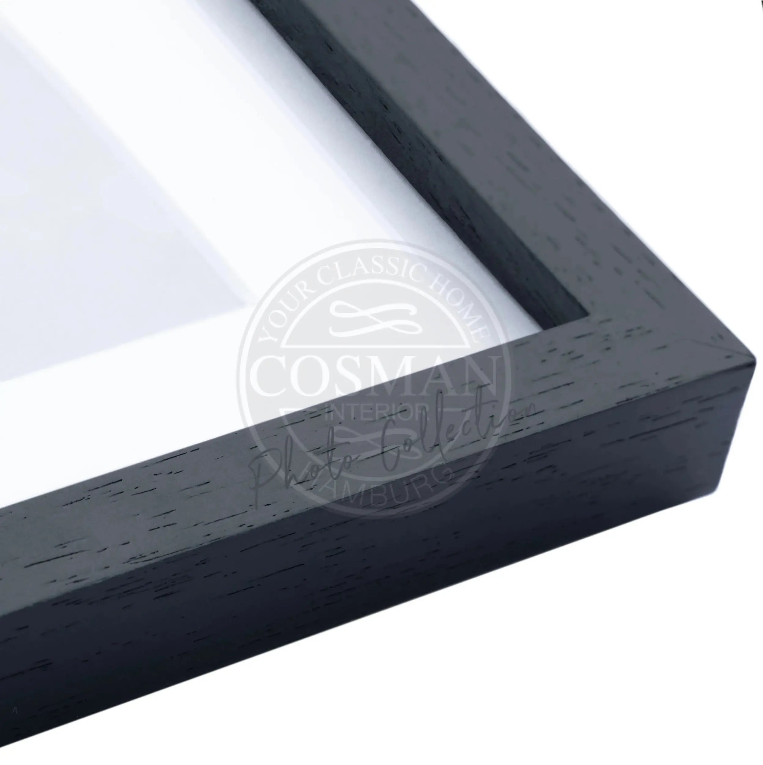 Schwarz-weiß Poster mit Rahmen von Cosman-Photocollection, Motive von Lady Liberty in New York, 25x31 cm, Wanddekoration