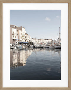 Poster mit Rahmen Saint-Tropez Hafen | ST17