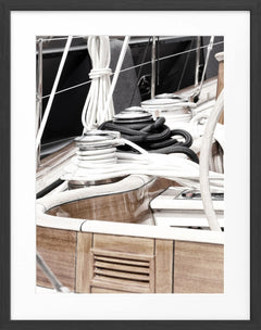 Poster mit Rahmen Saint-Tropez Segelboot | ST28