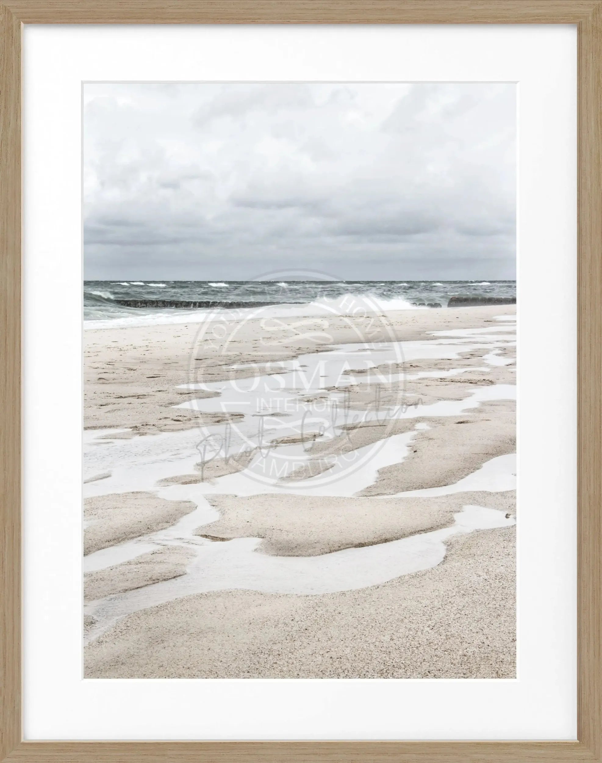 Poster mit Rahmen ’Strand’ Sylt SY62 by Cosman-Photocollection