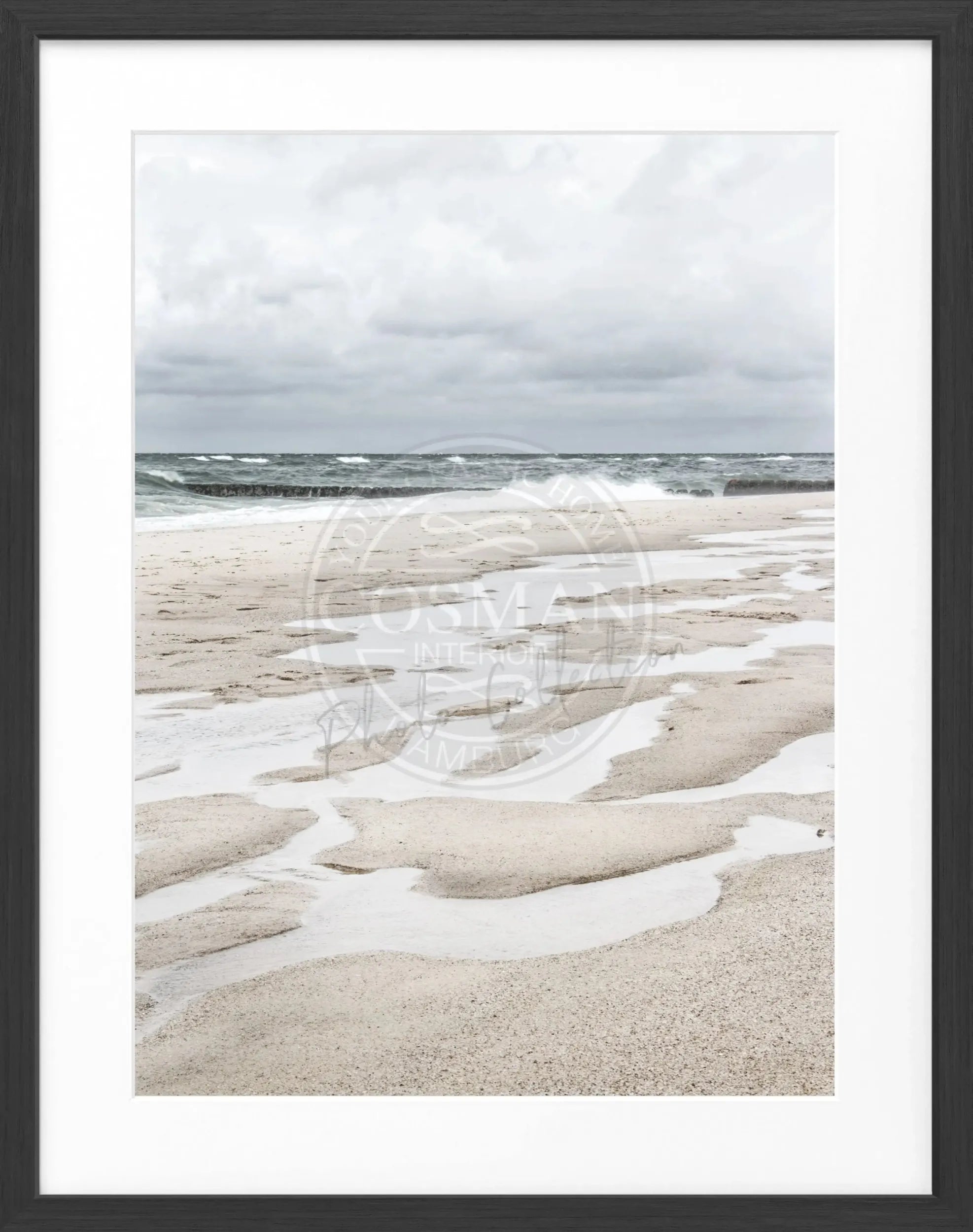 Poster mit Rahmen ’Strand’ Sylt SY62 by Cosman-Photocollection