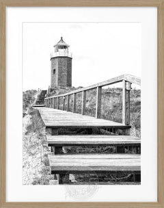 Gerahmte Fotografie Sylt Leuchtturm Kampen | SY12