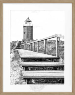 Fotografía enmarcada de Sylt, faro de Kampen | SY12