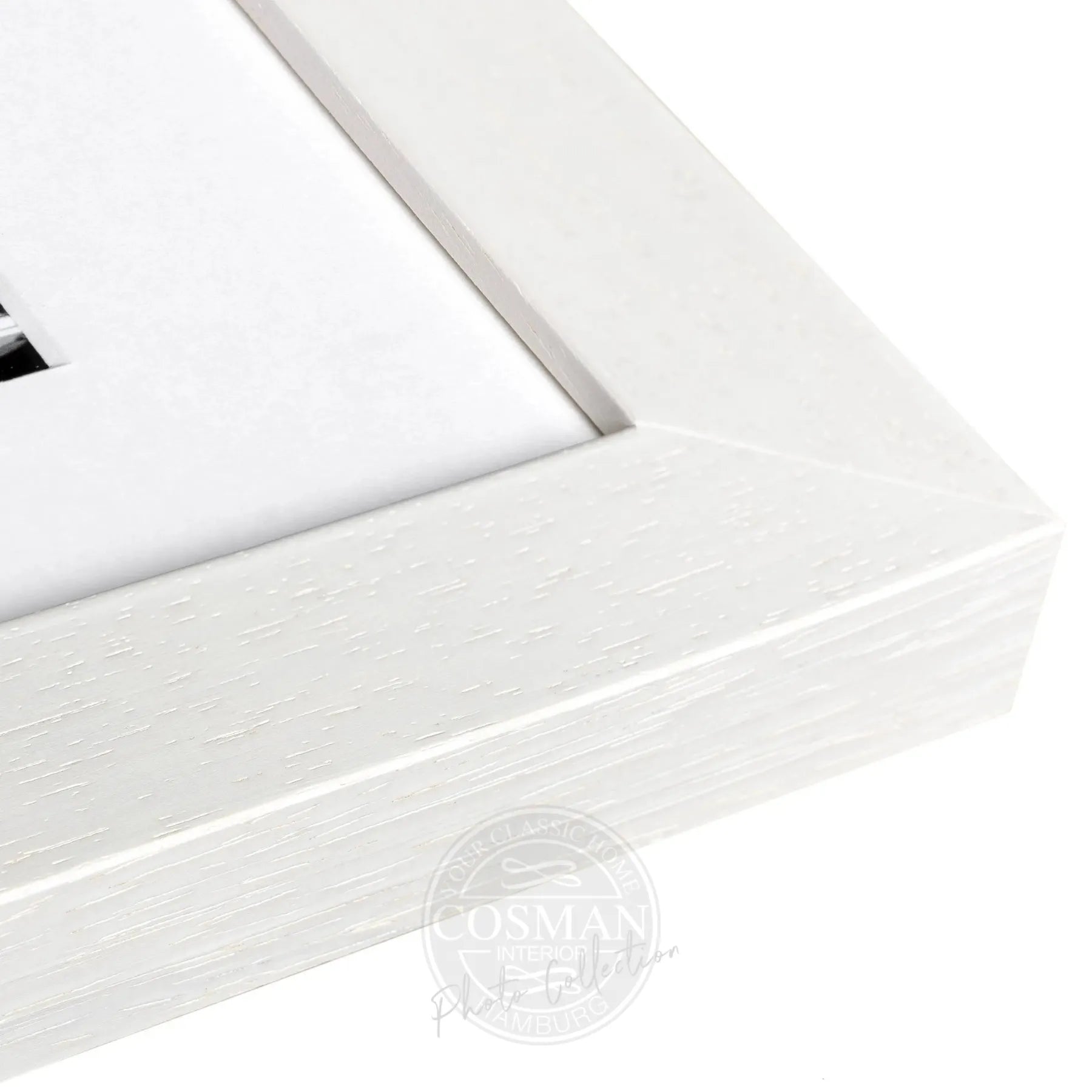 Schwarzer Poster mit Rahmen, Florida Miami Beach, Schwarz-Weiß-Motiv, 31x25 cm, von Cosman-Photocollection