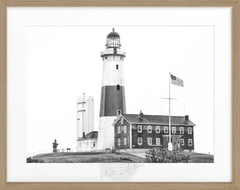 Gerahmte Fotografie Montauk Leuchtturm | HM23