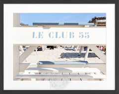 Poster with frame 'Le Club 55' Saint Tropez ST42