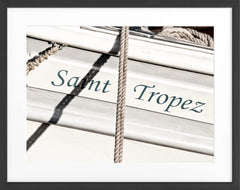 Poster mit Rahmen Saint-Tropez Segelboot | ST10