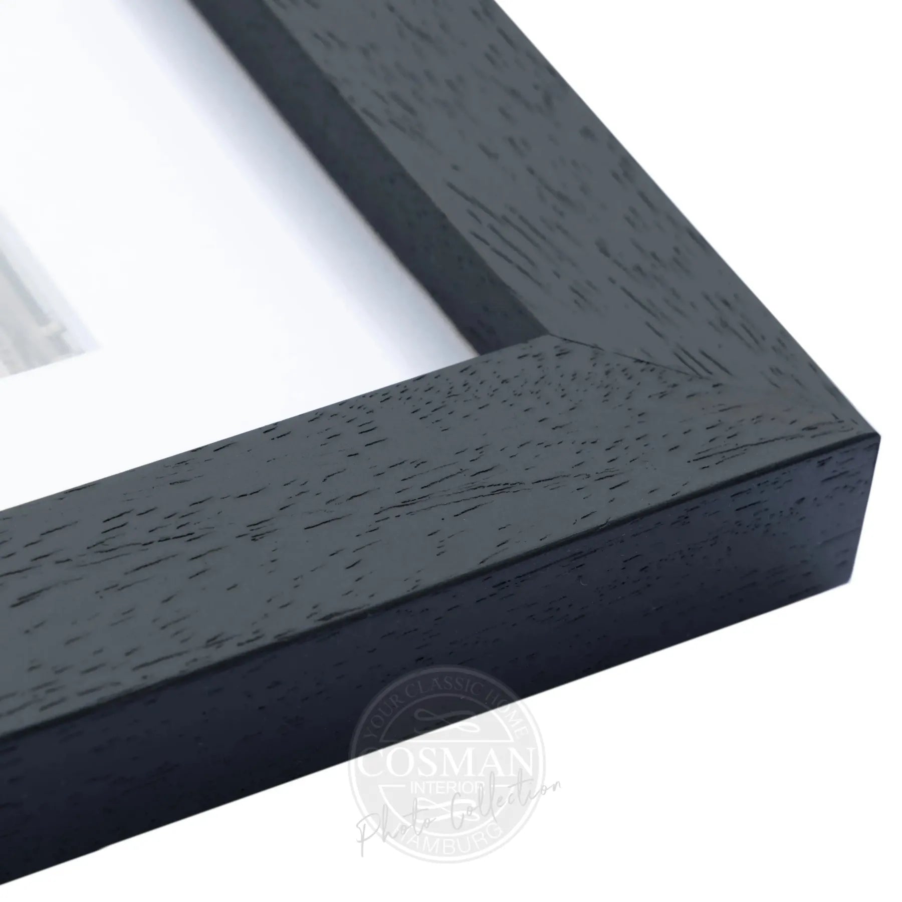Schwarz-weiß Poster mit Rahmen von Cosman-Photocollection, Motiv der Dünen in Kampen auf Sylt, 31x25 cm