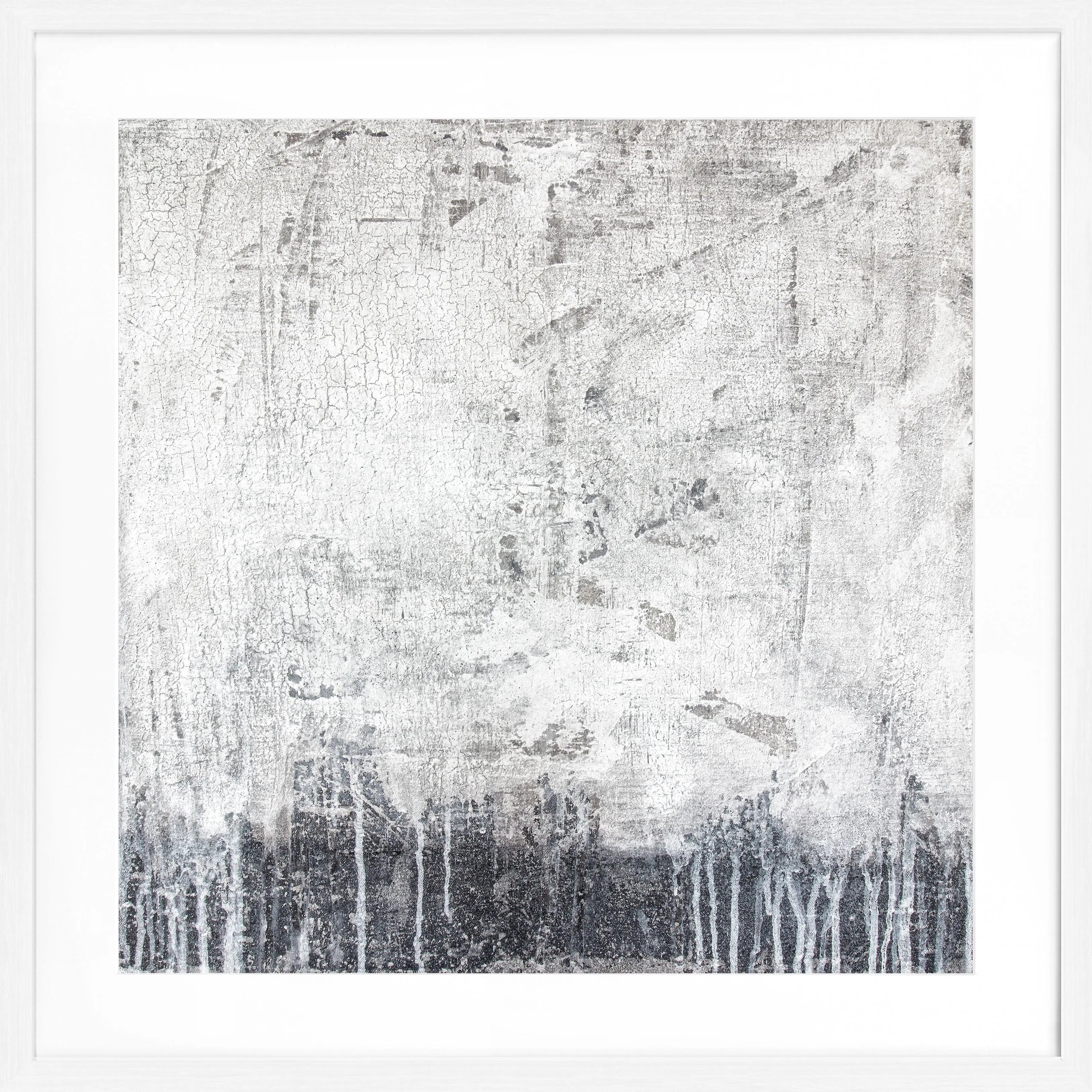 Quadratisches Poster mit Rahmen "Struktur" GM18 von Cosman-Photocollection, schwarzes Design, 55x55 cm, farbiges Motiv