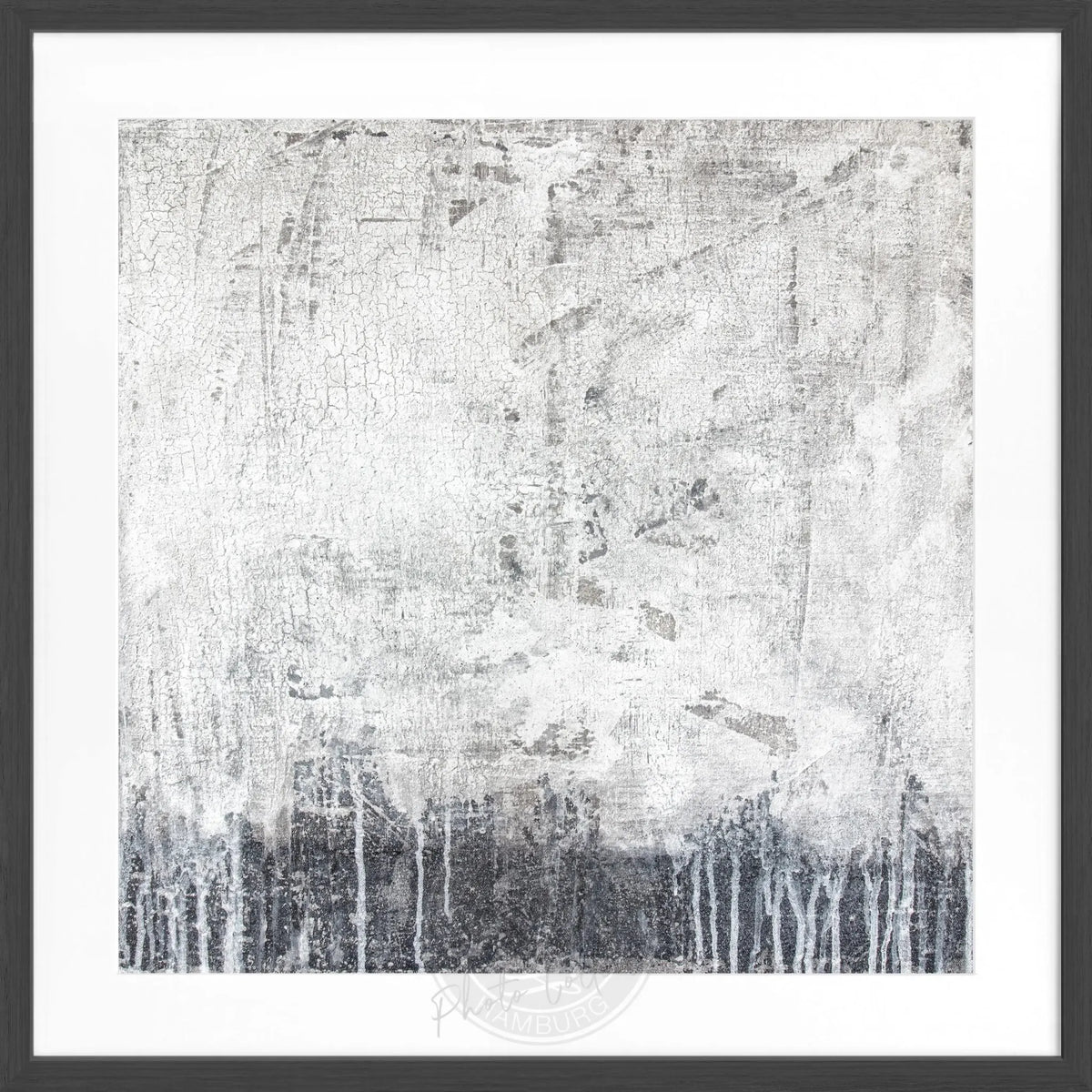 Quadratisches Poster mit Rahmen 'Struktur' GM18 von Cosman-Photocollection in Schwarz, 55x55cm, farbiges Motiv sichtbar