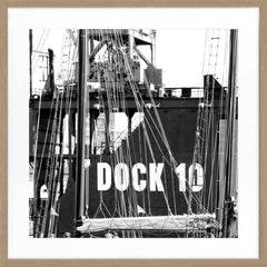 Gerahmte Fotografie Hamburg Hafen Dock 10 | HH11
