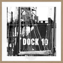 Fotografía enmarcada del puerto de Hamburgo, Muelle 10 | HH11