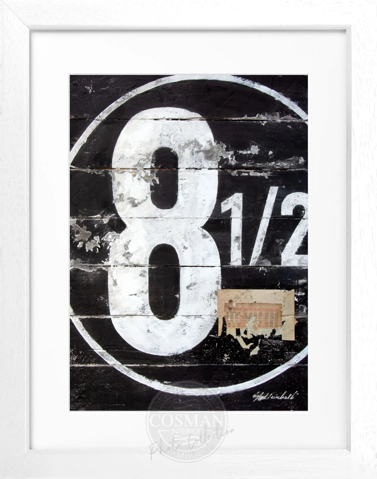 Schwarzer Poster mit Rahmen von Cosman-Photocollection, Motiv in Farbe, 25x31 cm, Poster GM15, 1,5 cm Rahmenbreite