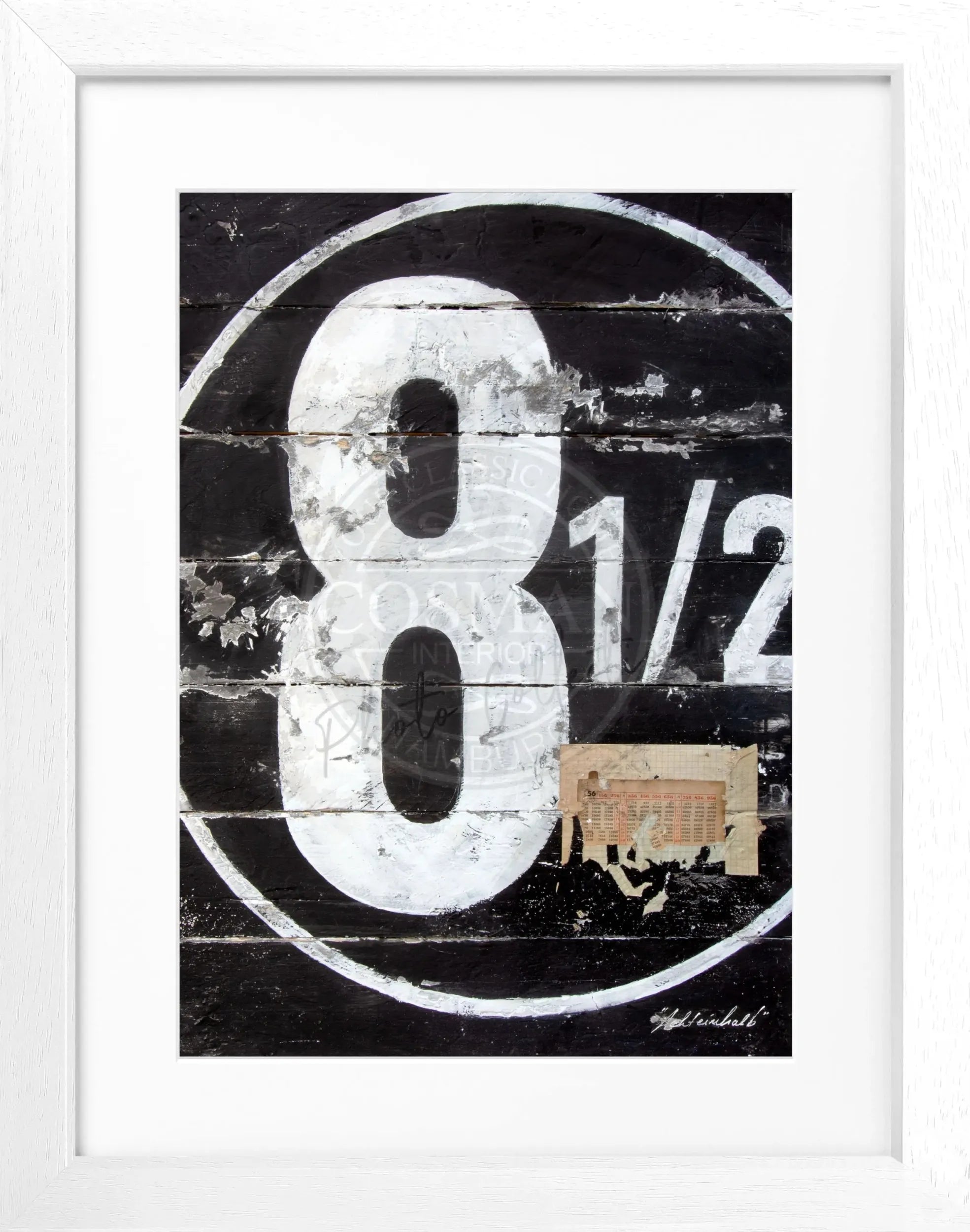 Schwarzer Poster mit Rahmen von Cosman-Photocollection, Motiv in Farbe, 25x31 cm, Poster GM15, 1,5 cm Rahmenbreite