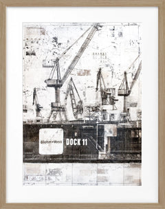 Poster mit Rahmen Hamburg Dock 11 | GM77