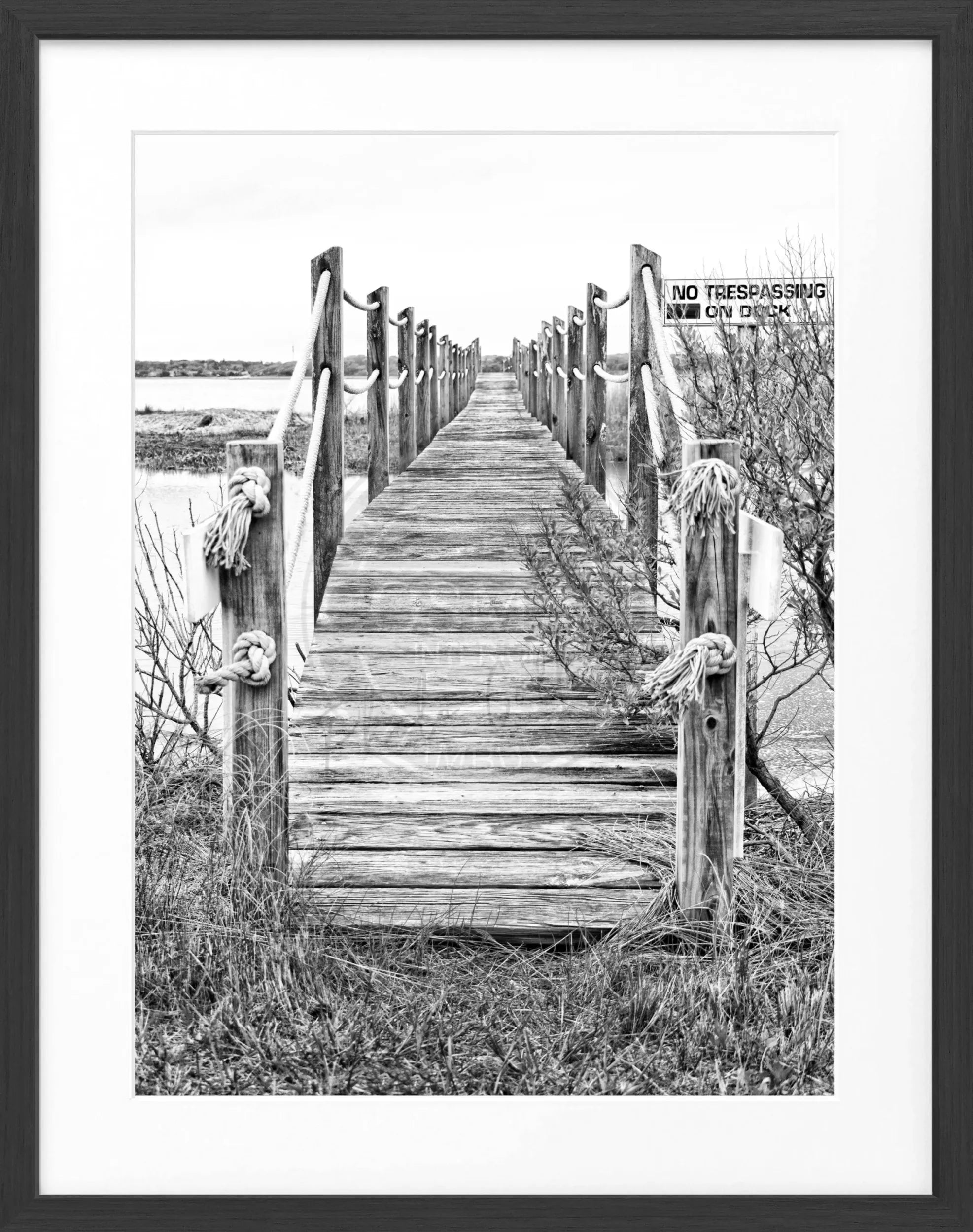 Poster mit Rahmen Hamptons Long Island ’Steg’ HM12 by Cosman-Photocollection