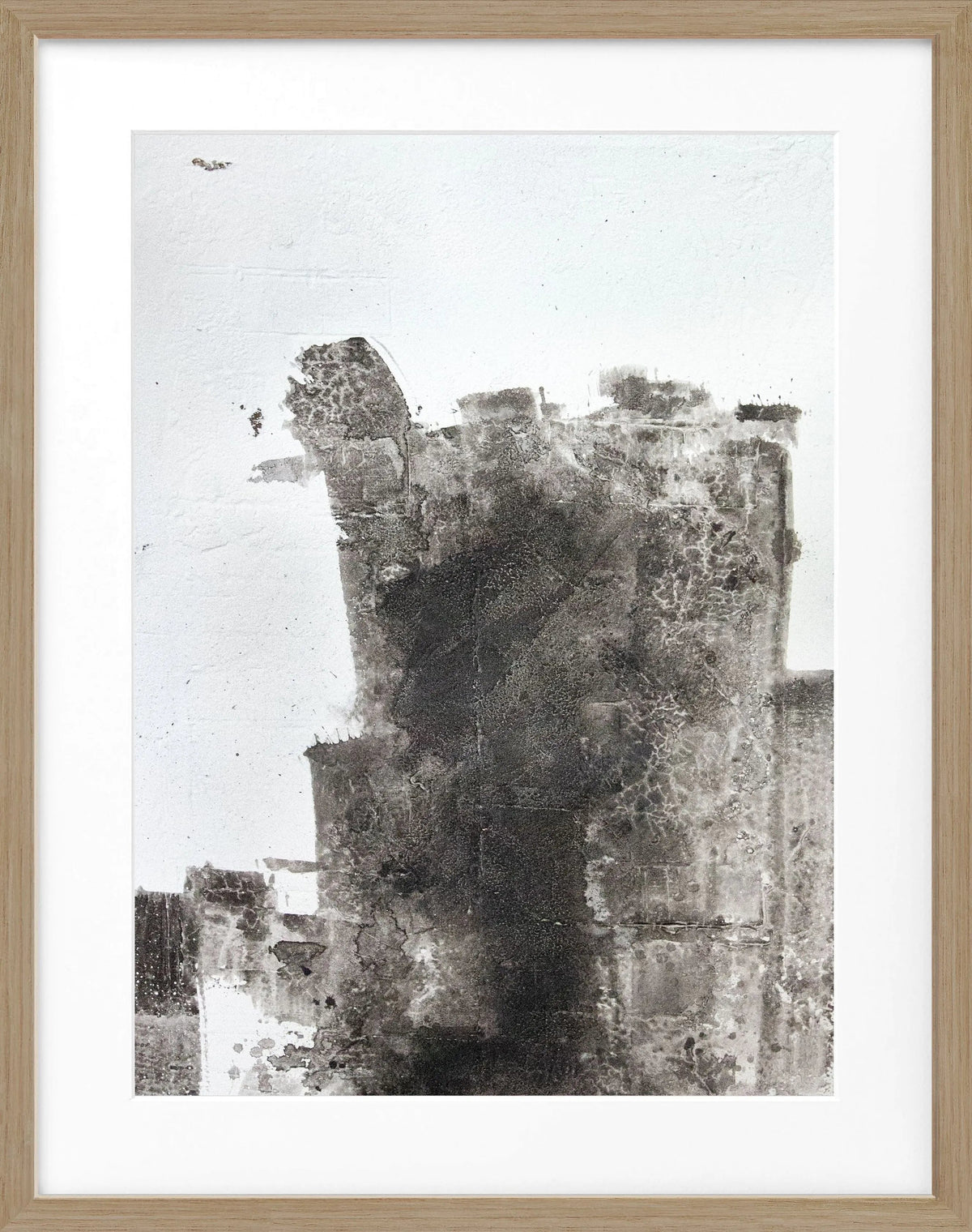 Abstraktes Kunstposter mit Rahmen von Cosman-Photocollection, 25x31 cm, modernes Wandbild in Schwarz