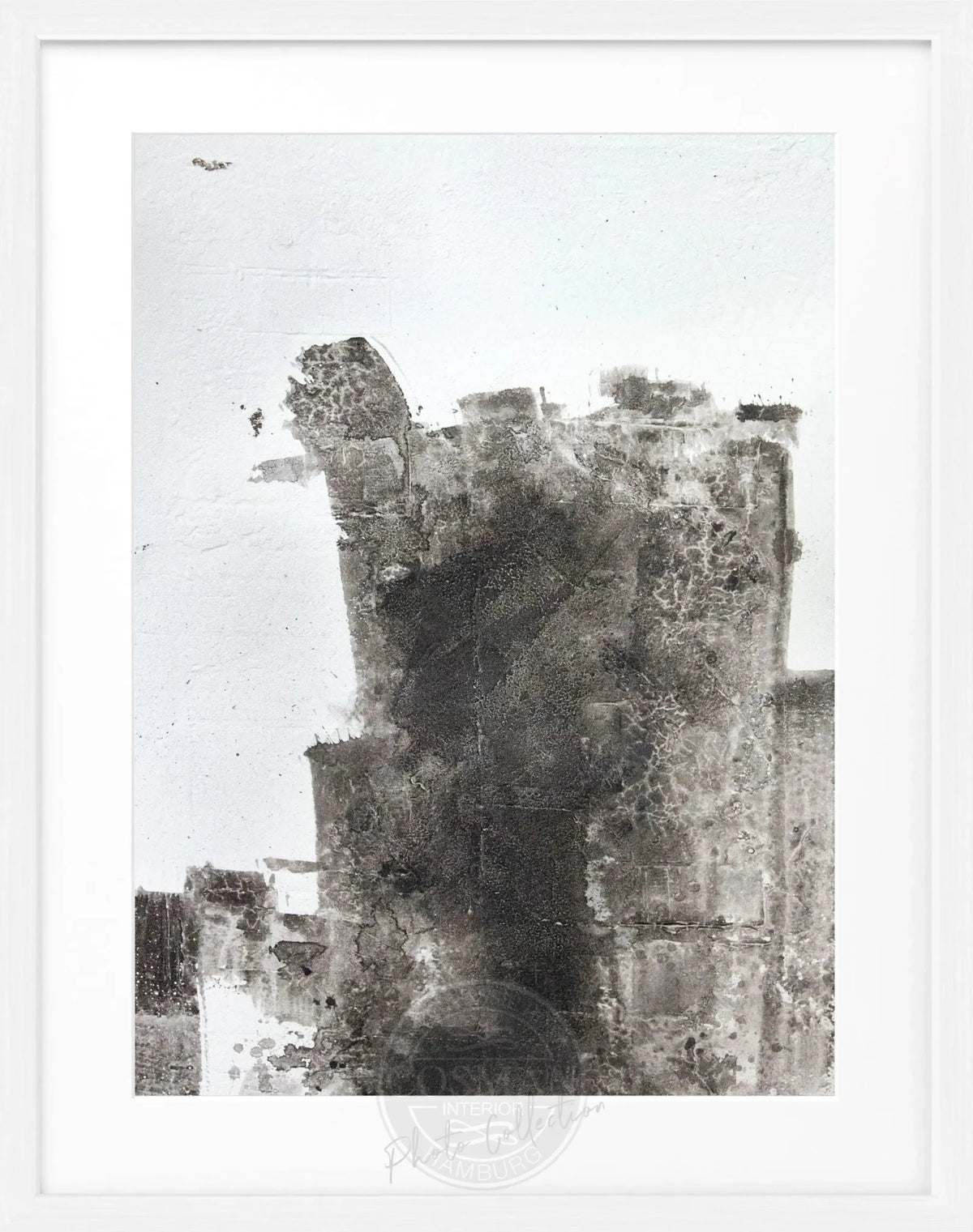 Abstraktes Kunstposter mit schwarzem Rahmen von Cosman-Photocollection, Maße 25x31cm, modernes Wandbild für Kunstliebhaber.