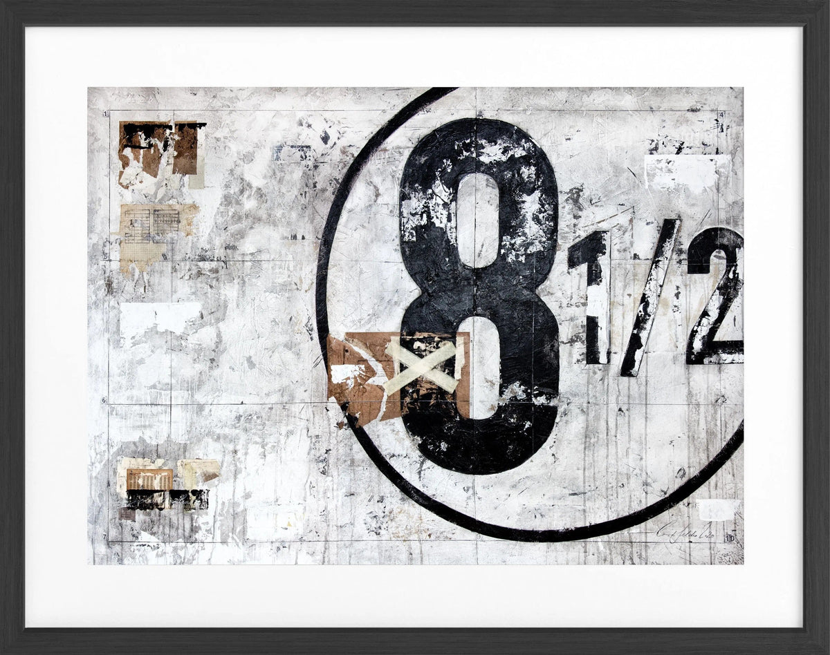 Schwarzweiß-Poster mit Rahmen von Cosman-Photocollection, 31x25cm, hochwertiges Wandbild im eleganten Rahmen.