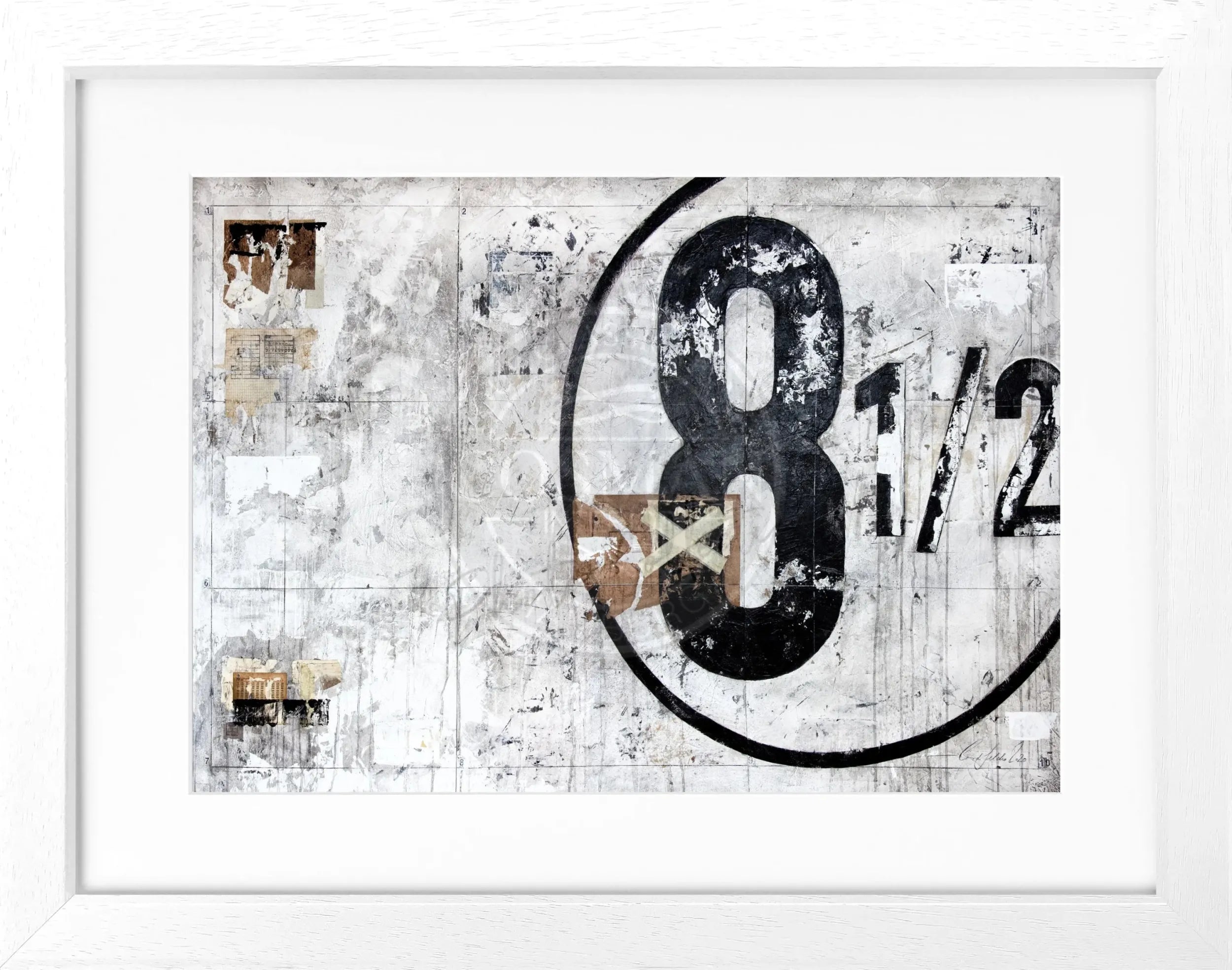 Schwarzes Poster mit Rahmen von Cosman-Photocollection, 31x25 cm, modernes Wandbild im eleganten Schwarzdesign
