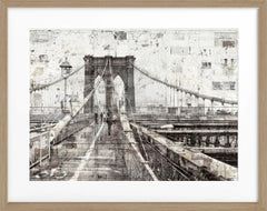 Poster mit Rahmen Brooklyn Bridge | GM02