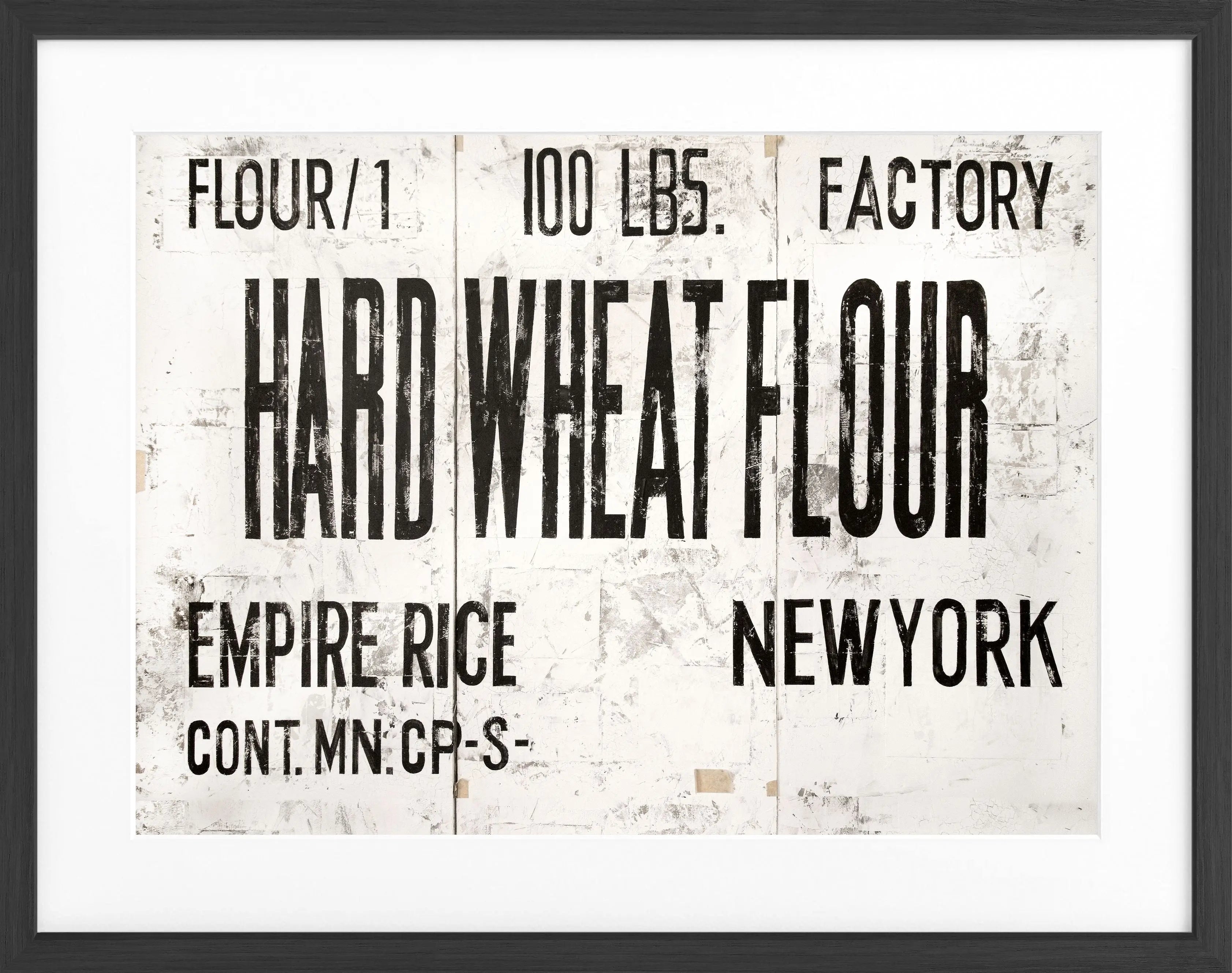 Schwarz-weißer Poster mit Rahmen von Cosman-Photocollection, New York ’Wheat’, 31x25cm, Wanddekoration