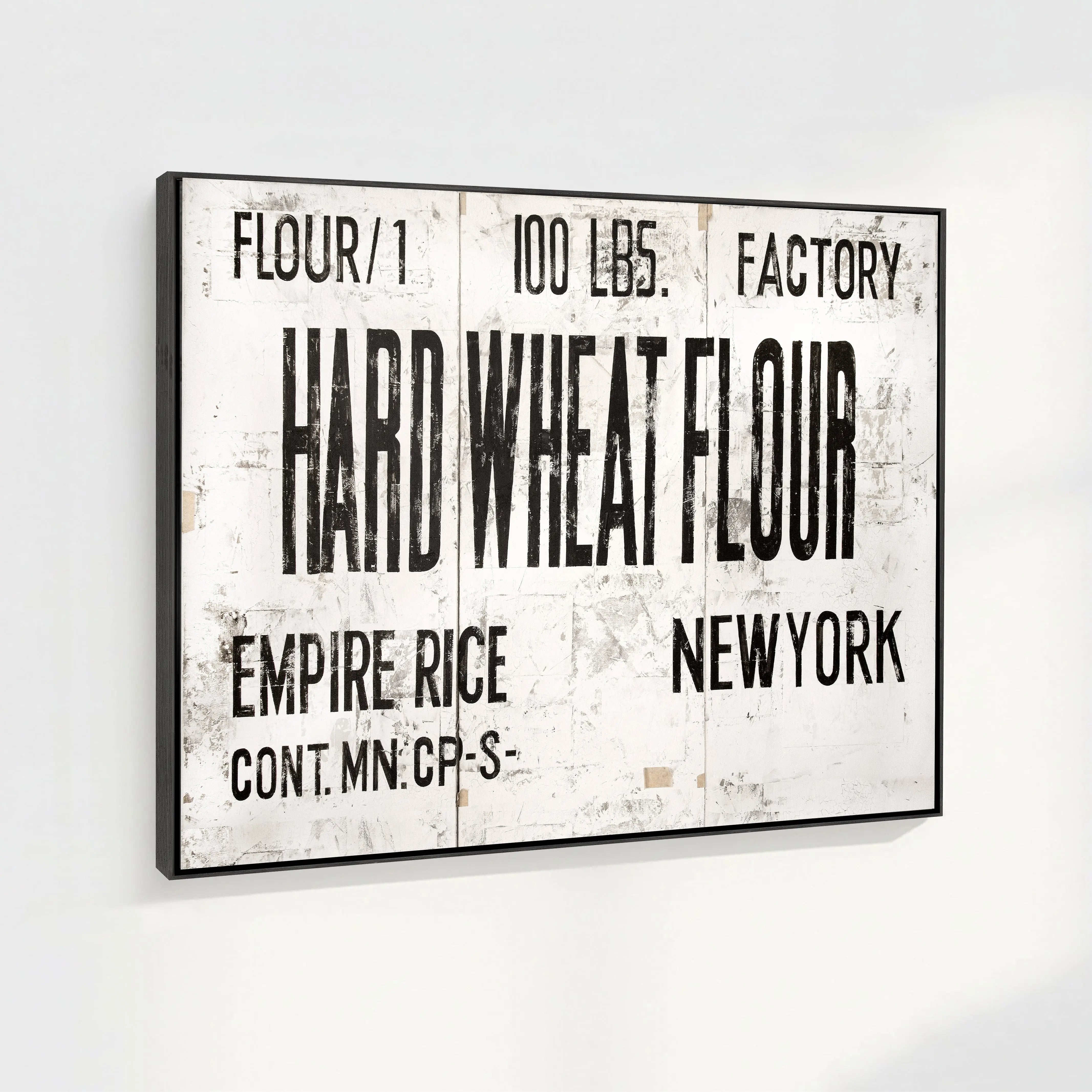 Wandbild GM13 New York Wheat von Cosman-Photocollection, Druck auf Leinwand mit Schattenfuge, schwarz, 125x95 cm