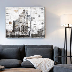 Mural GM03 Hamburg “Elbphilharmonie” – Canvas with shadow gap
