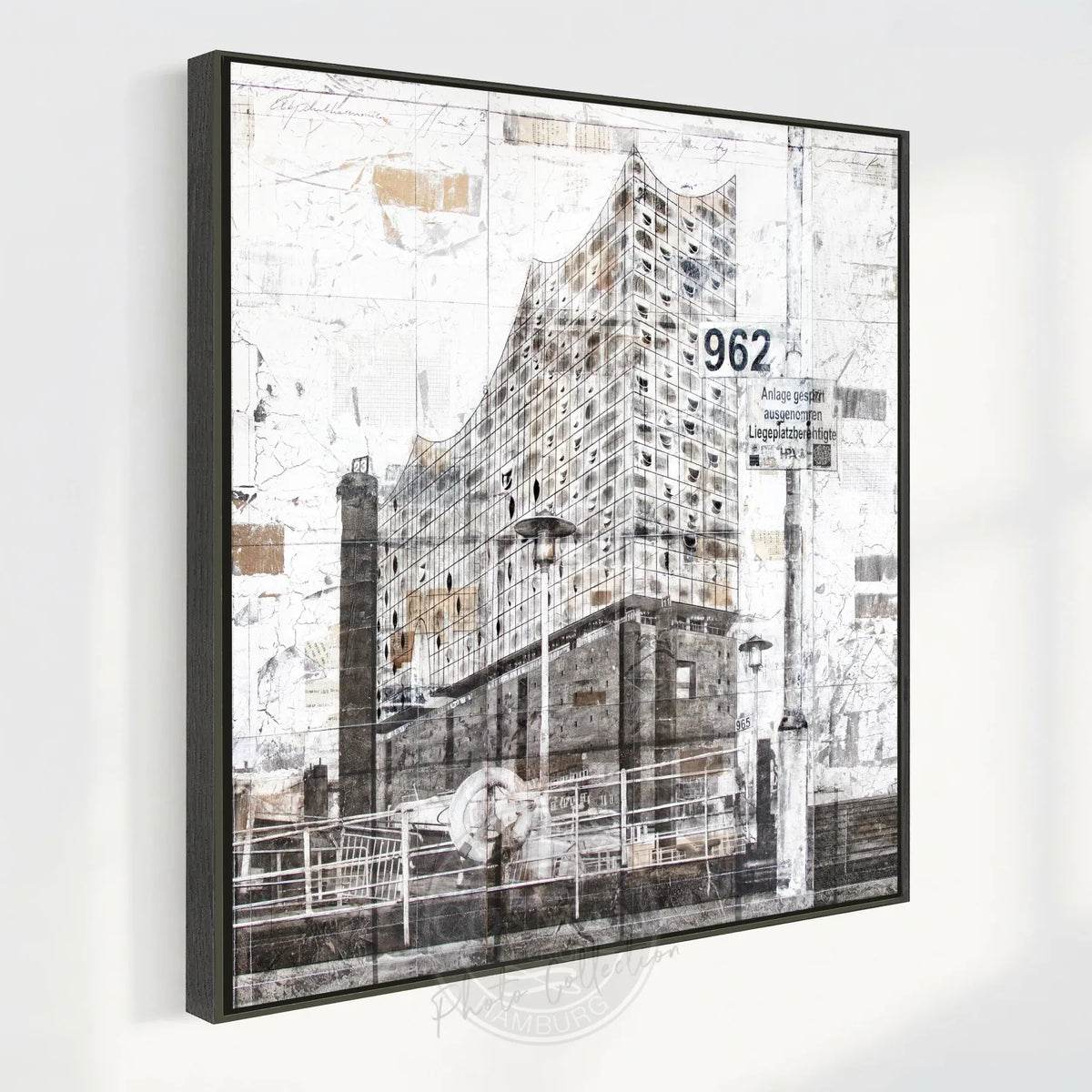 Wandbild GM03Q Hamburger Elbphilharmonie – Architektur-Fotografie auf Leinwand